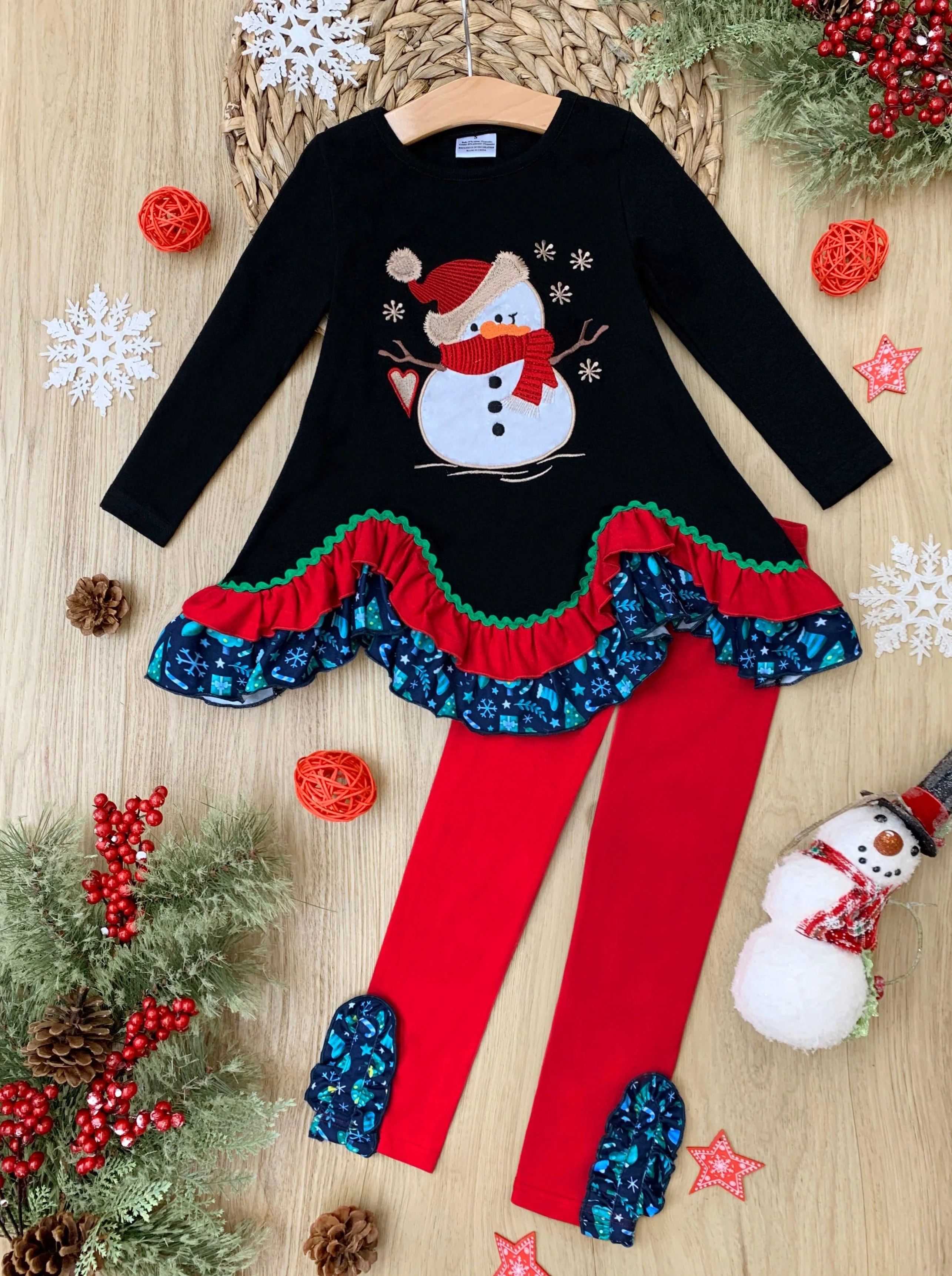 Let's Make A Snowman Tunic And Legging Set - Image 3