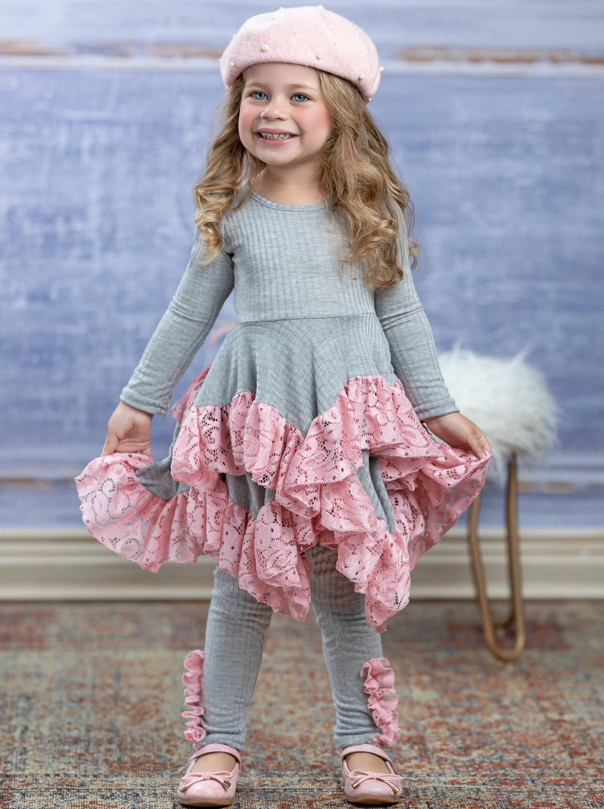 Love Lace Handkerchief Tunic and Legging Set - Image 2