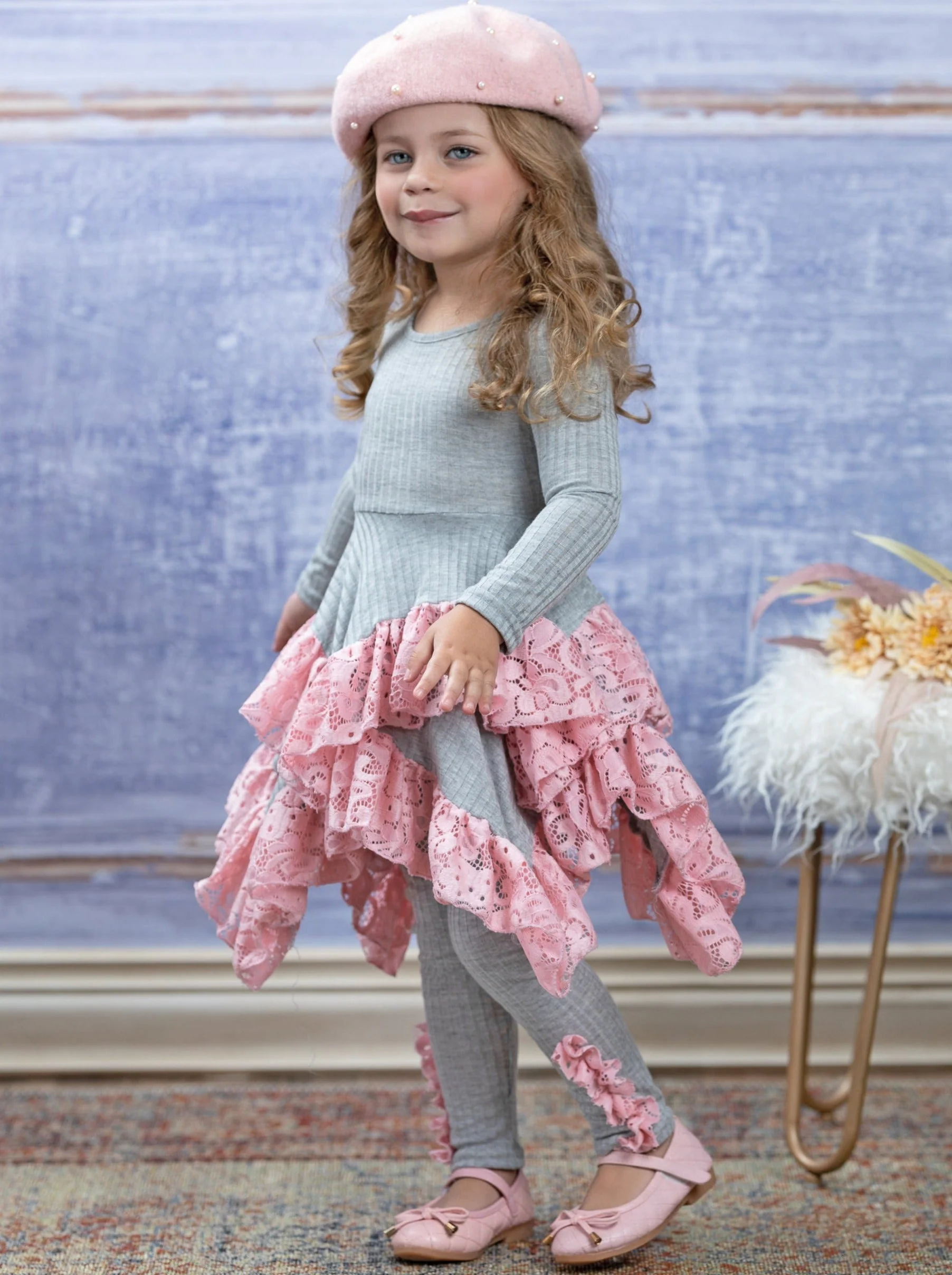 Love Lace Handkerchief Tunic and Legging Set - Image 3
