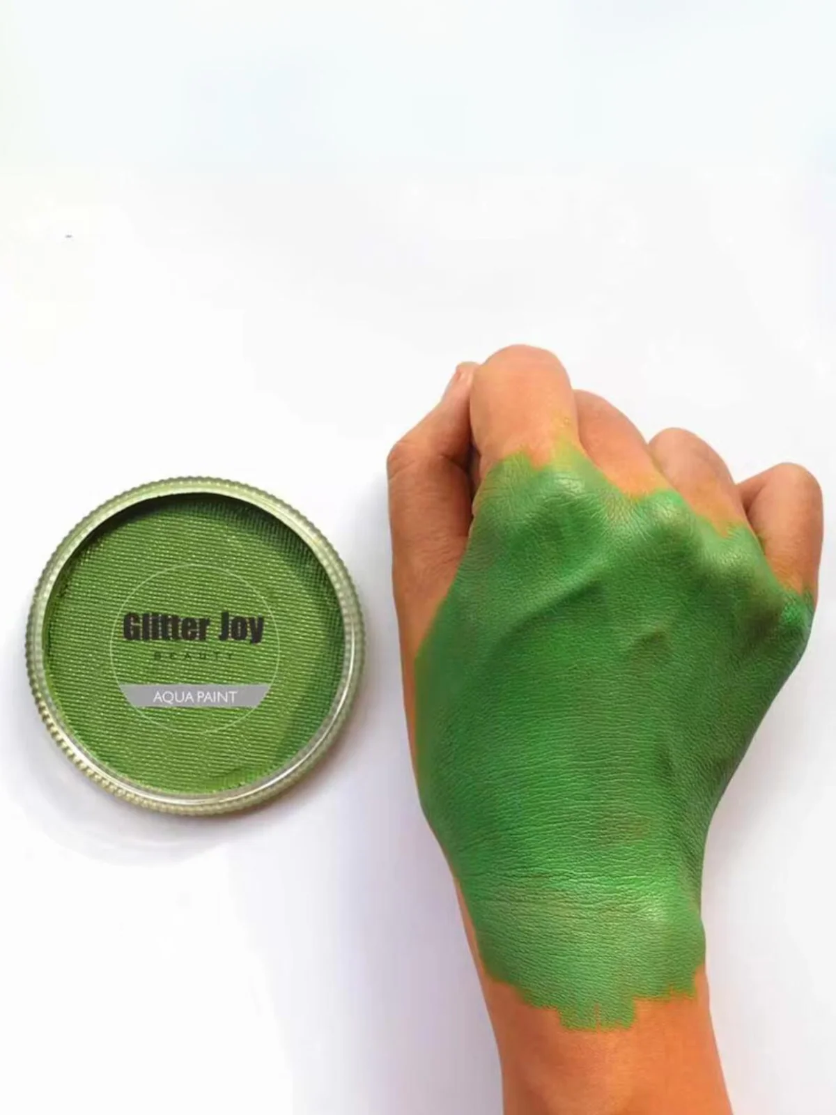 Premium Green High Pigment Paint for Face & Body Art - Image 2