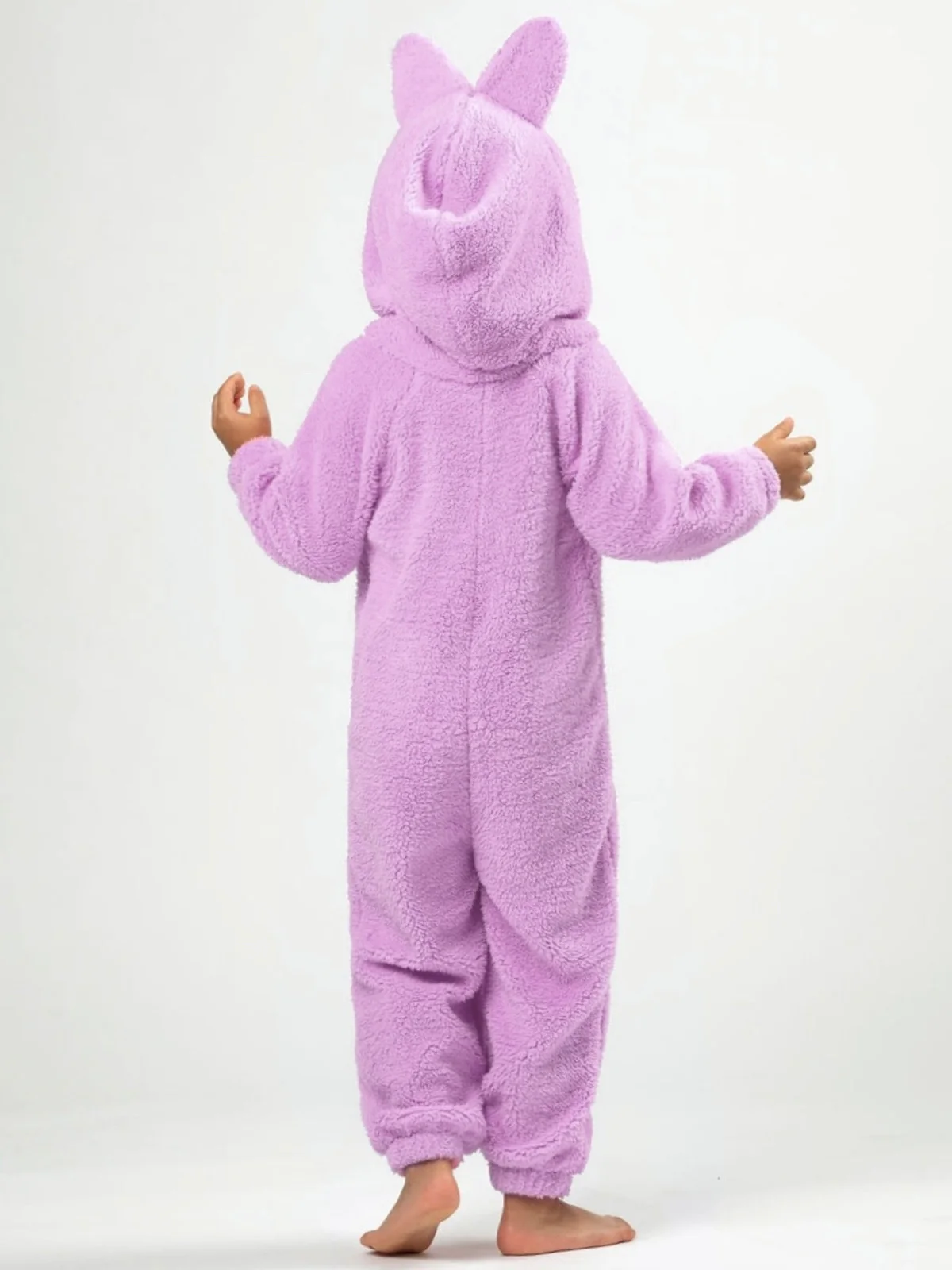 Lilac Fluffy Lil Bubu Hooded Onesie Costume - Image 3