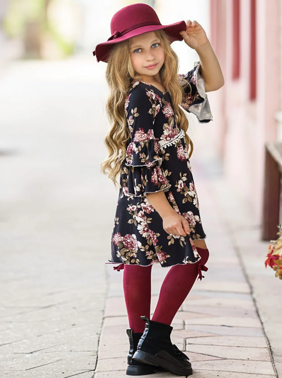 Better In Black Floral Hi-Lo Dress - Image 4