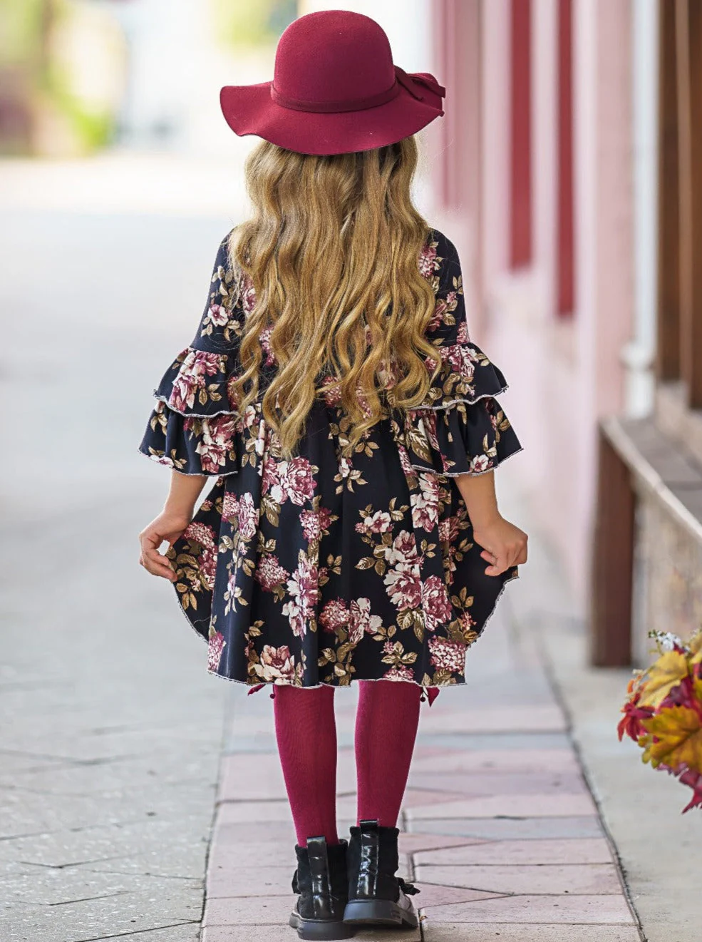 Better In Black Floral Hi-Lo Dress - Image 5