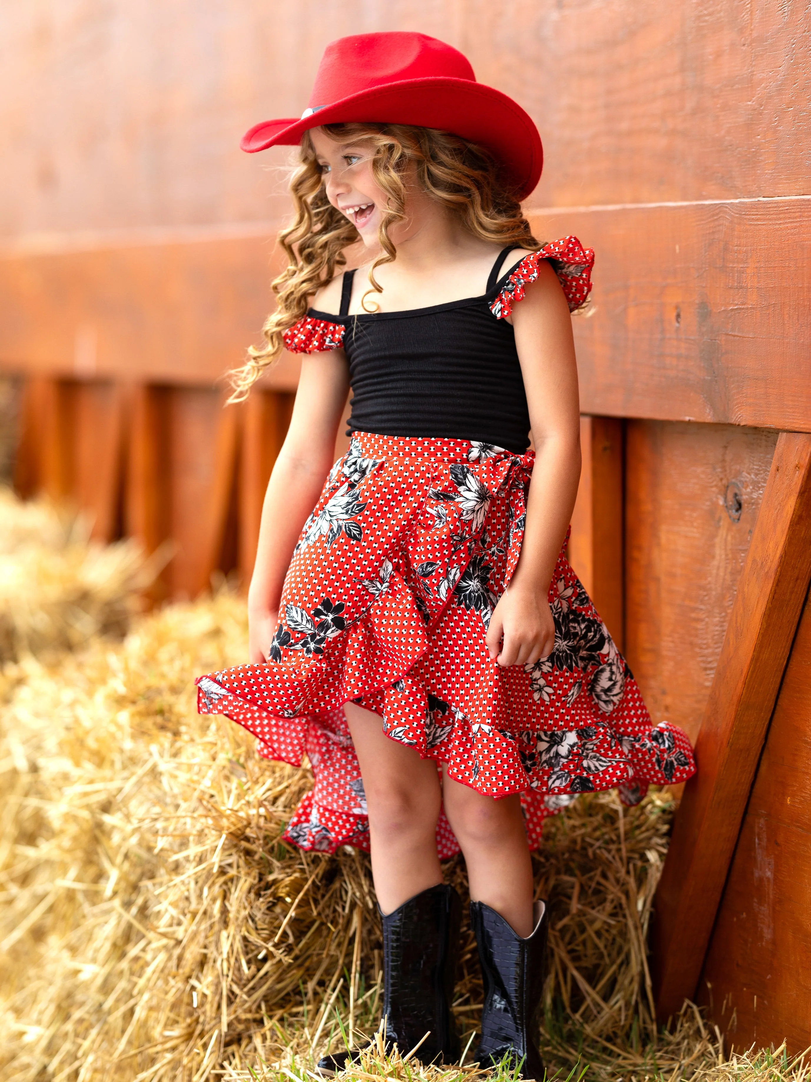 Little Lady Smocked Wrap Dress - Image 2