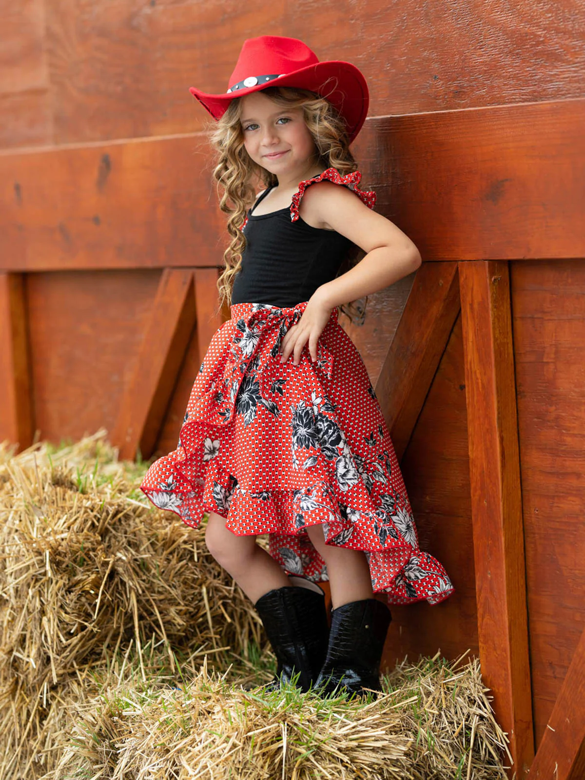 Little Lady Smocked Wrap Dress - Image 3