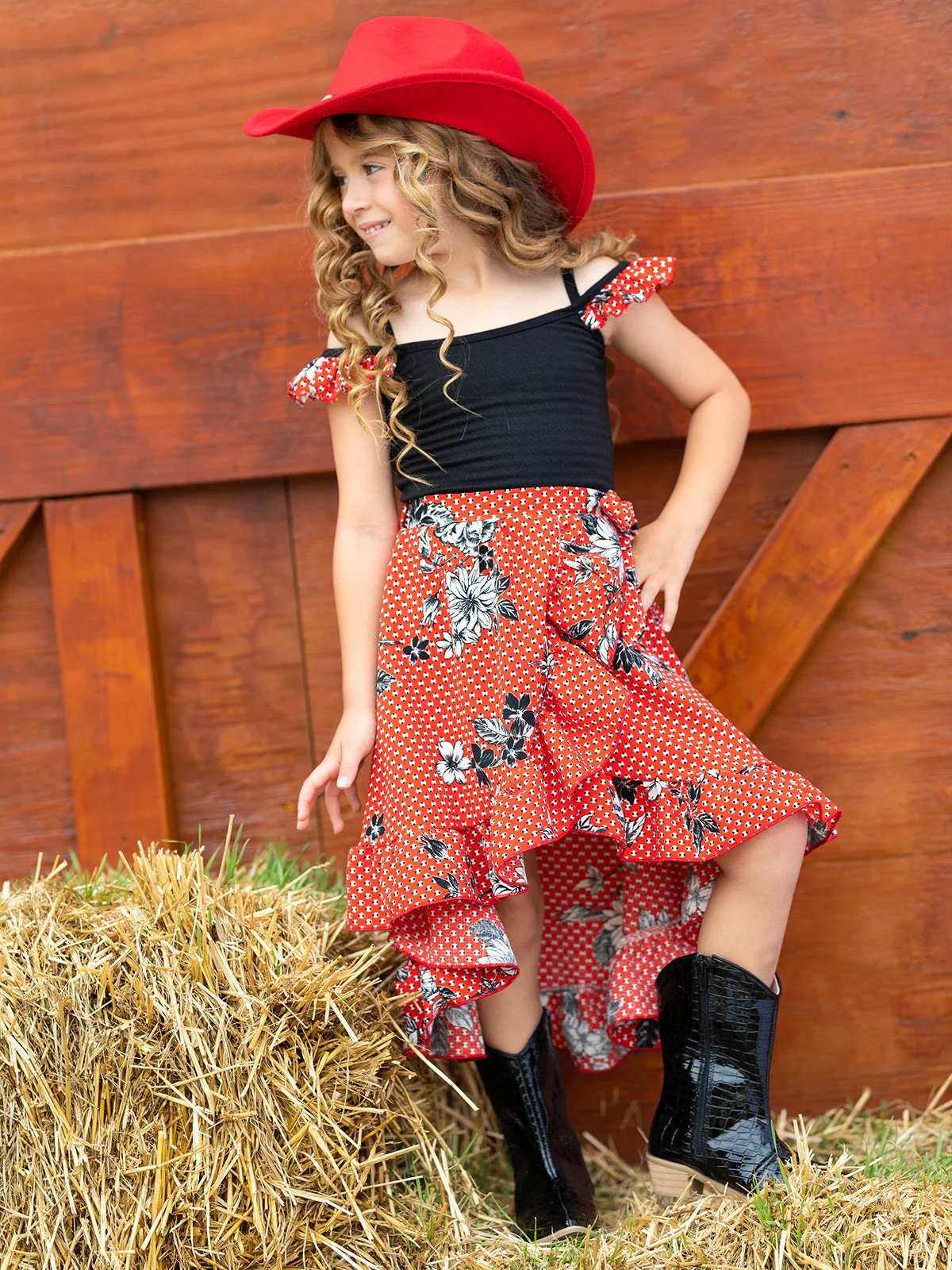 Little Lady Smocked Wrap Dress - Image 4