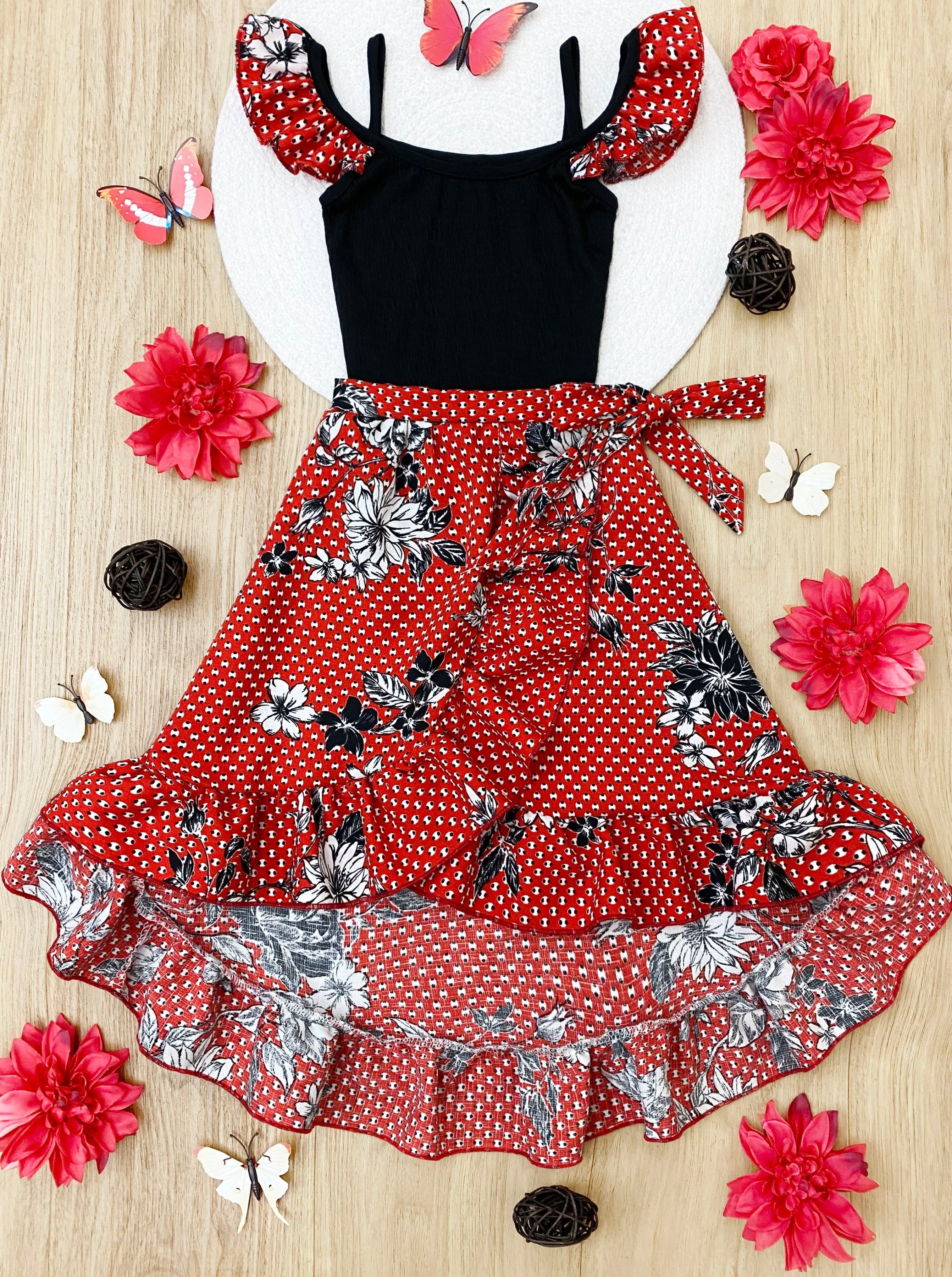 Little Lady Smocked Wrap Dress - Image 5