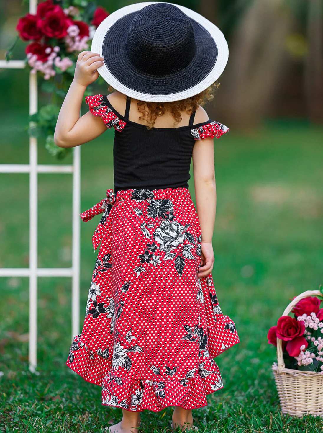 Little Lady Smocked Wrap Dress - Image 9