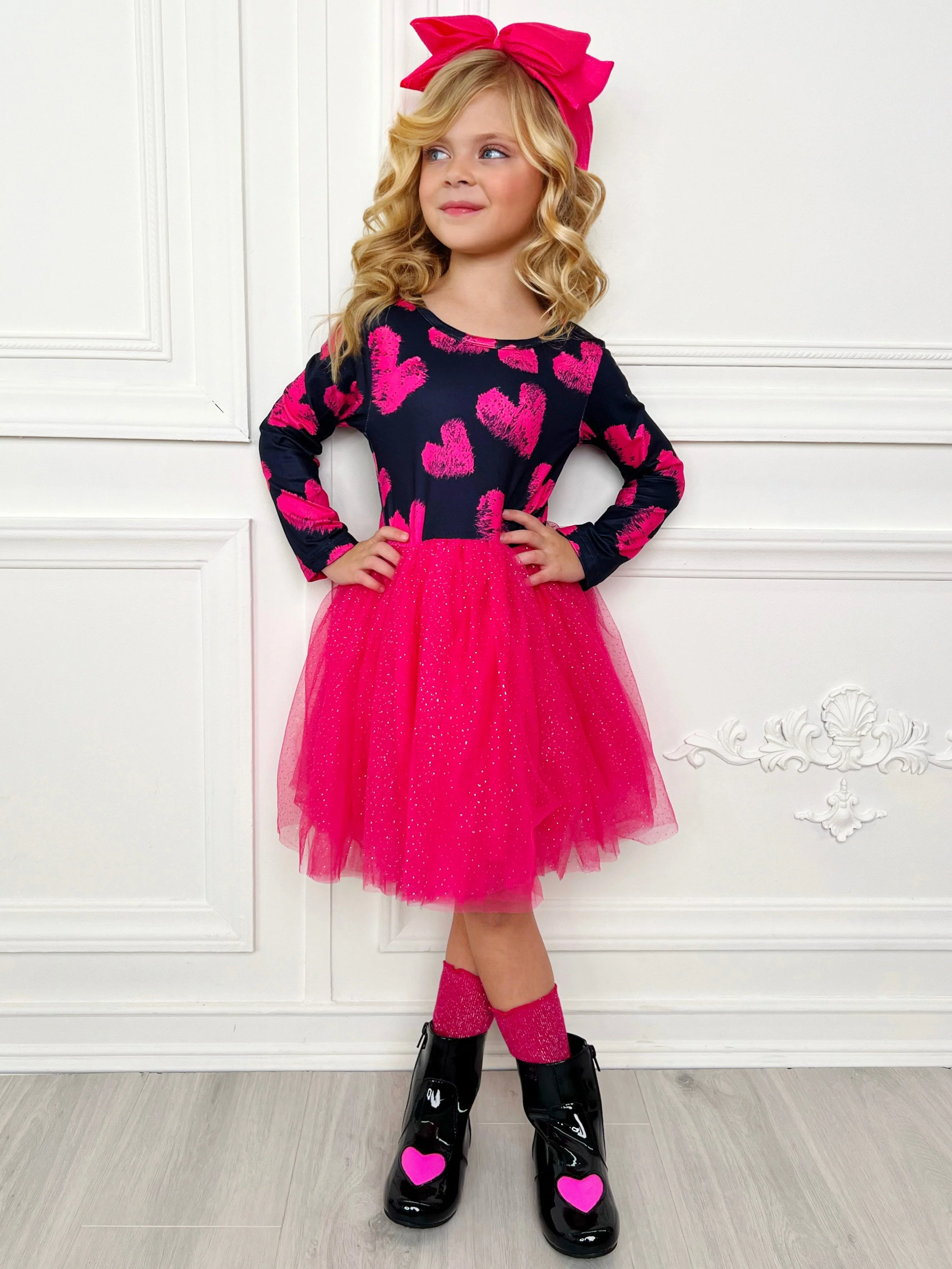 Little Miss Sweetie Shimmer Tutu Dress - Image 2