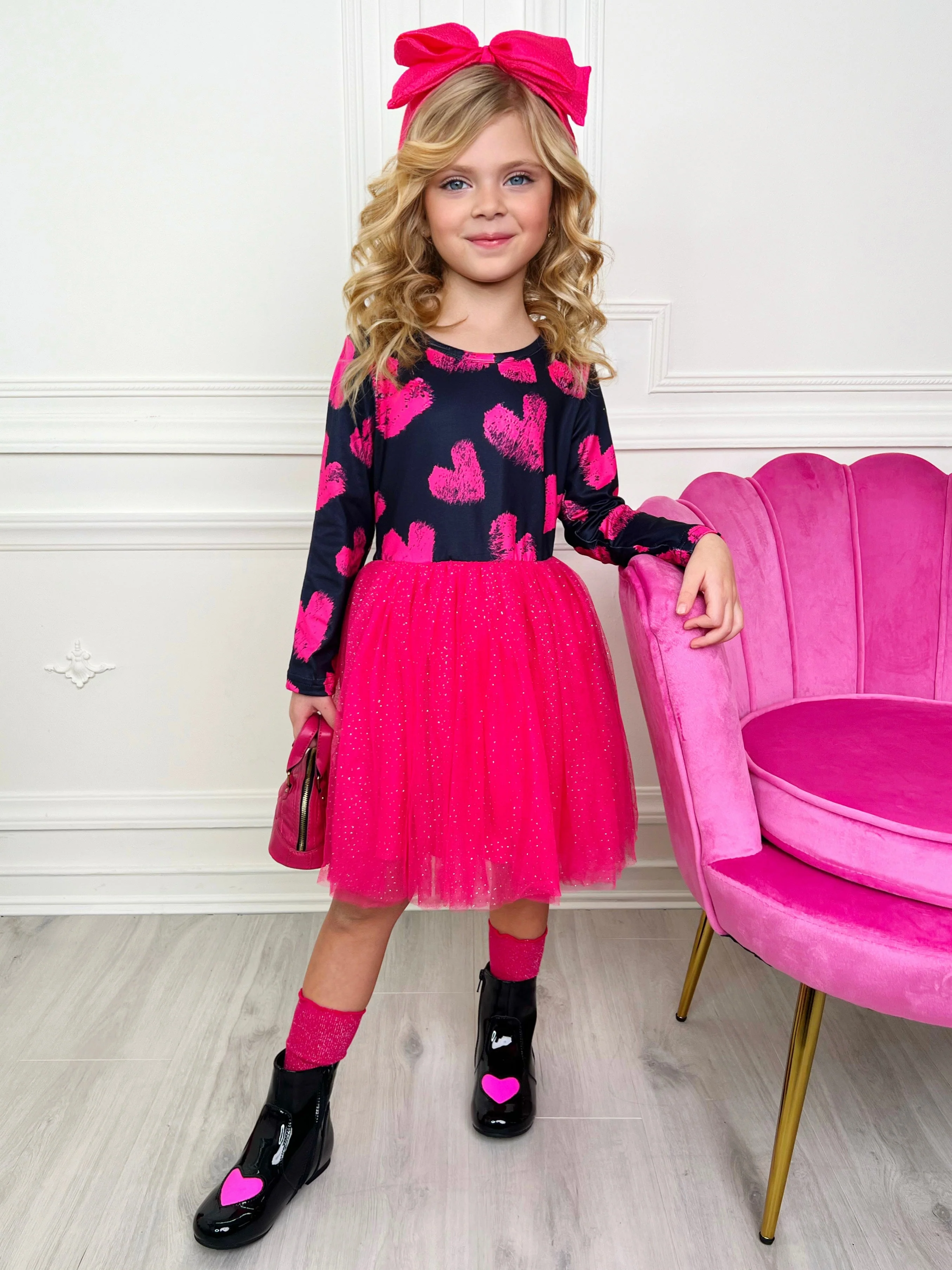 Little Miss Sweetie Shimmer Tutu Dress - Image 3