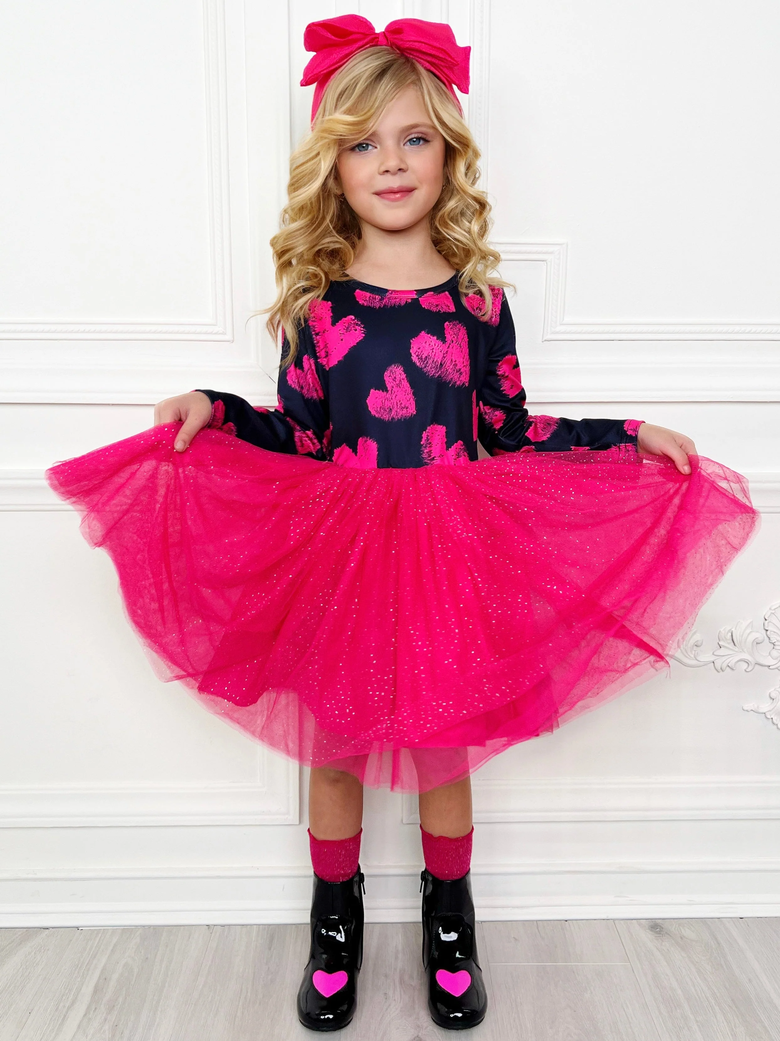 Little Miss Sweetie Shimmer Tutu Dress - Image 4