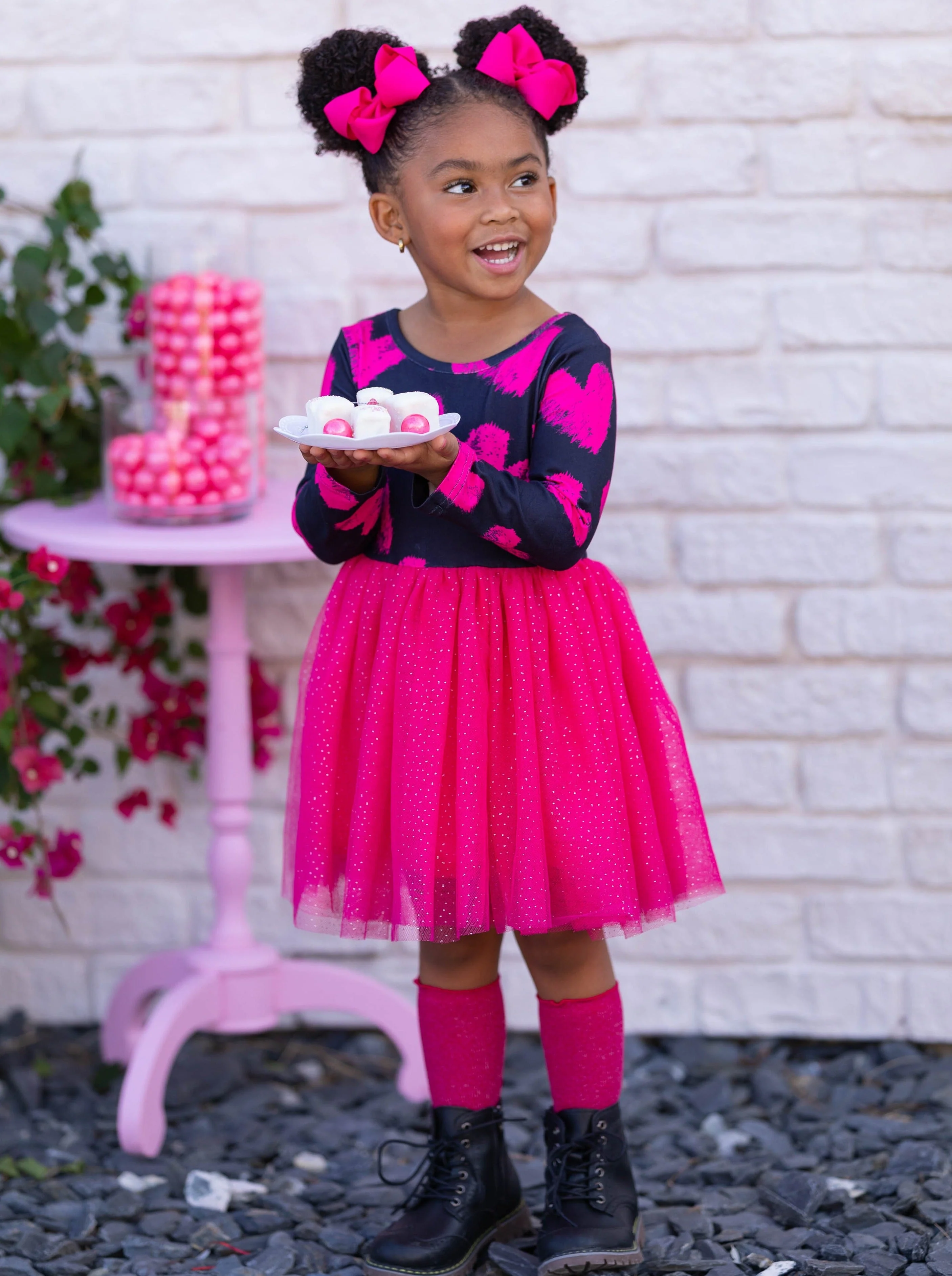 Little Miss Sweetie Shimmer Tutu Dress - Image 5