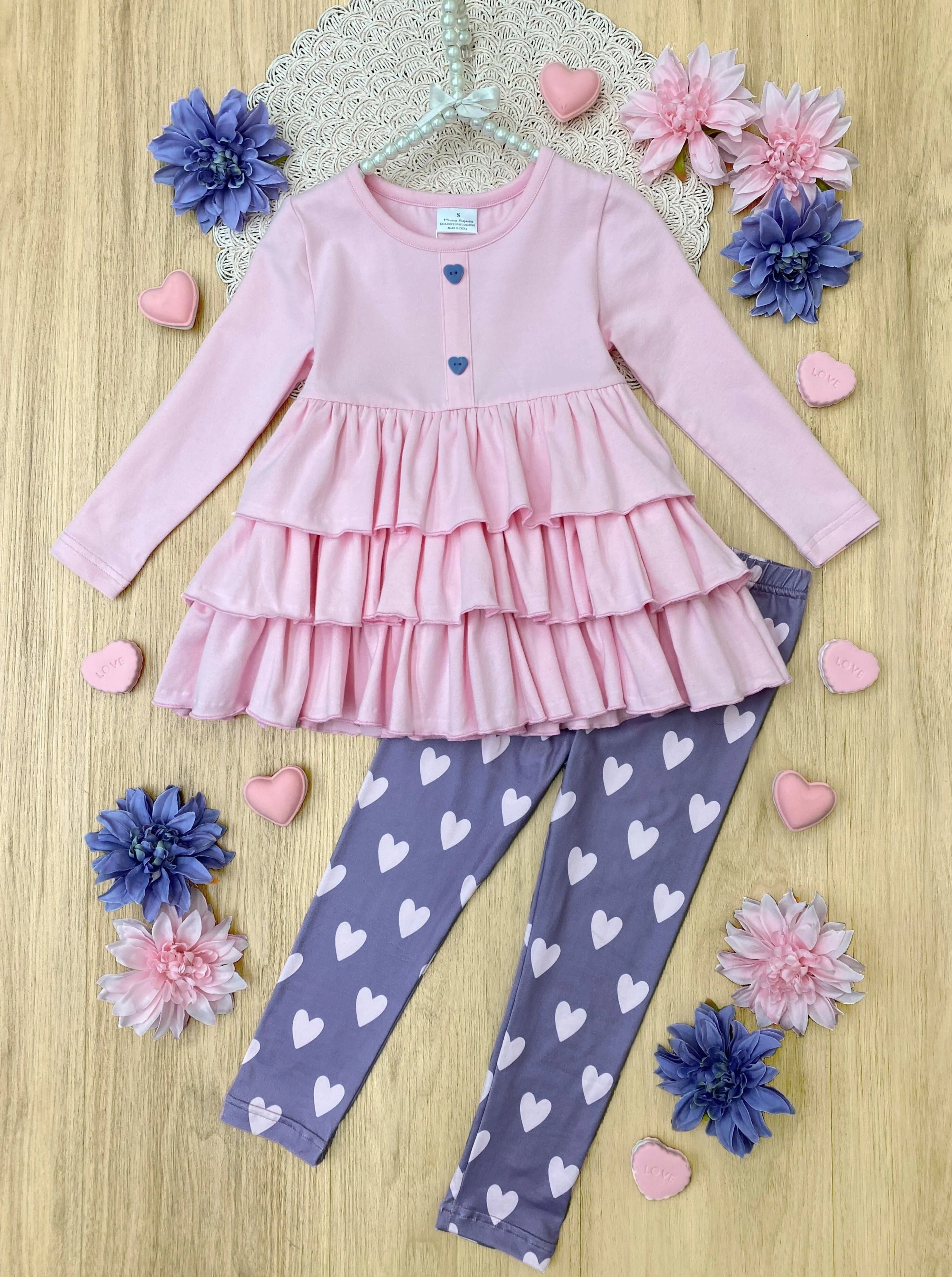Little Miss Valentine Legging Set - Image 2