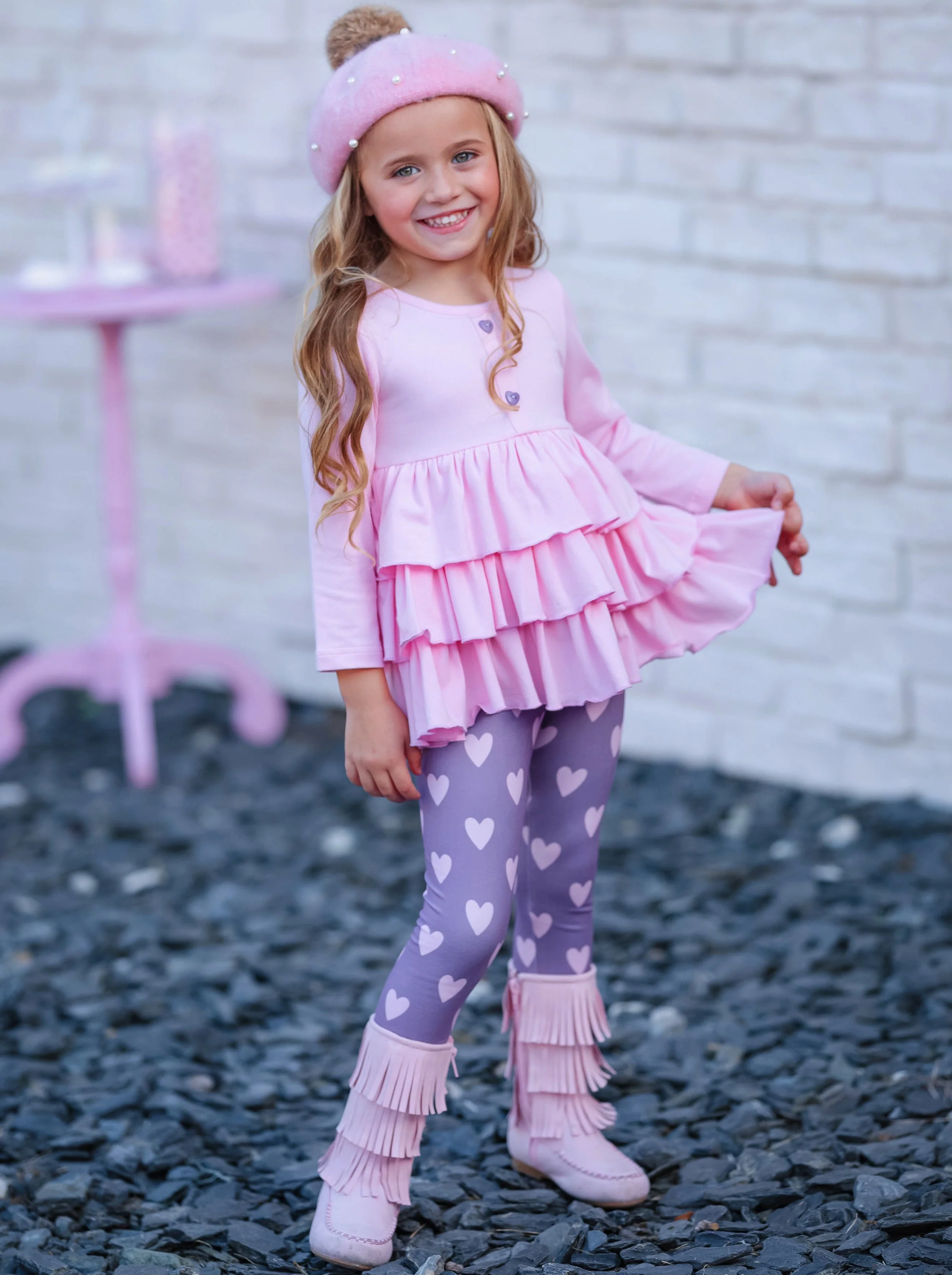Little Miss Valentine Legging Set - Image 3