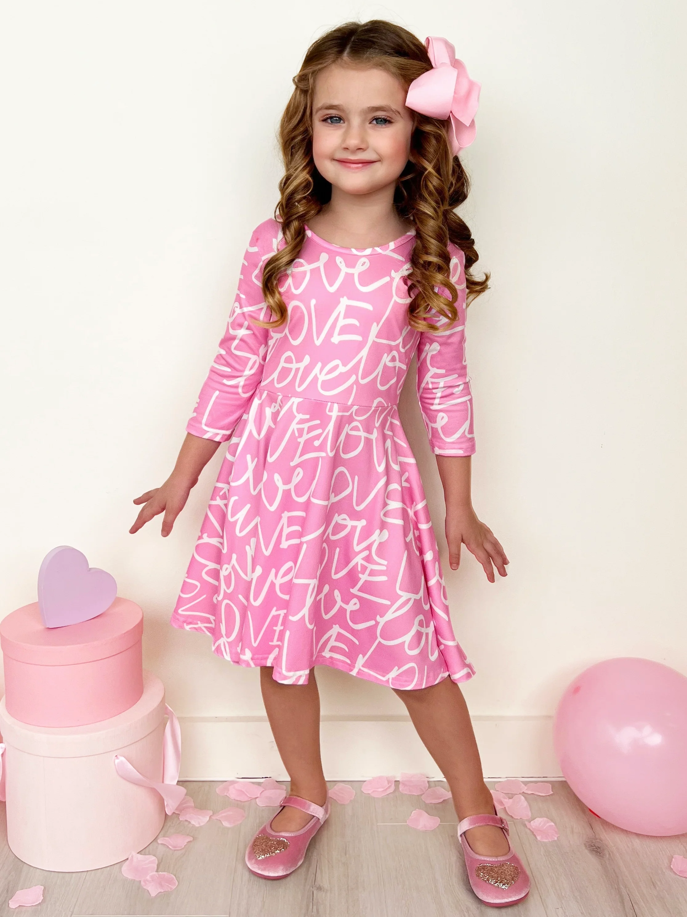 Love Letters Twirly Long Sleeve Skater Dress - Image 5