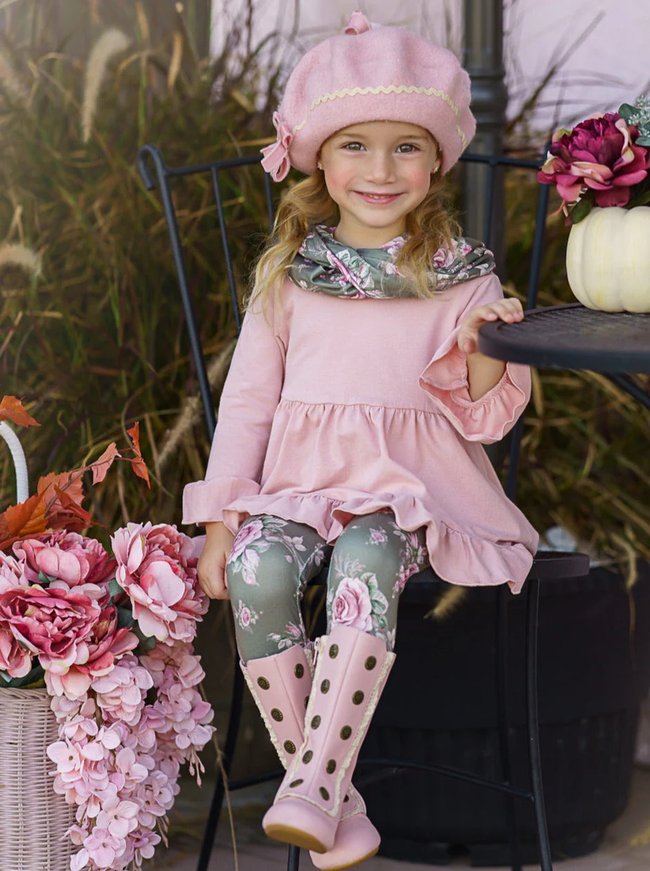 Love You Bunches Tunic, Scarf And Legging Set - Image 2