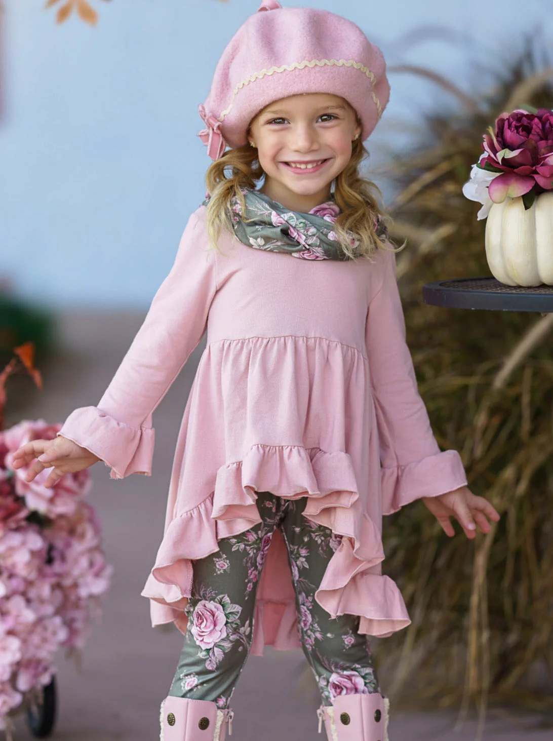 Love You Bunches Tunic, Scarf And Legging Set - Image 5