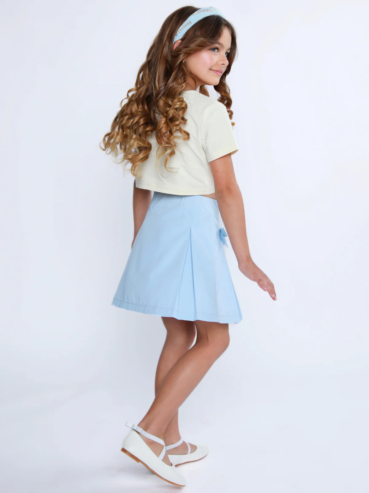 Lovely Bow Crop Top and Skirt Set - Image 6