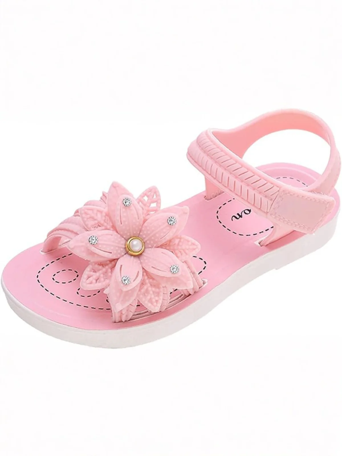 Lovely Girls' Flower Design Sandals By Liv and Mia - Image 4