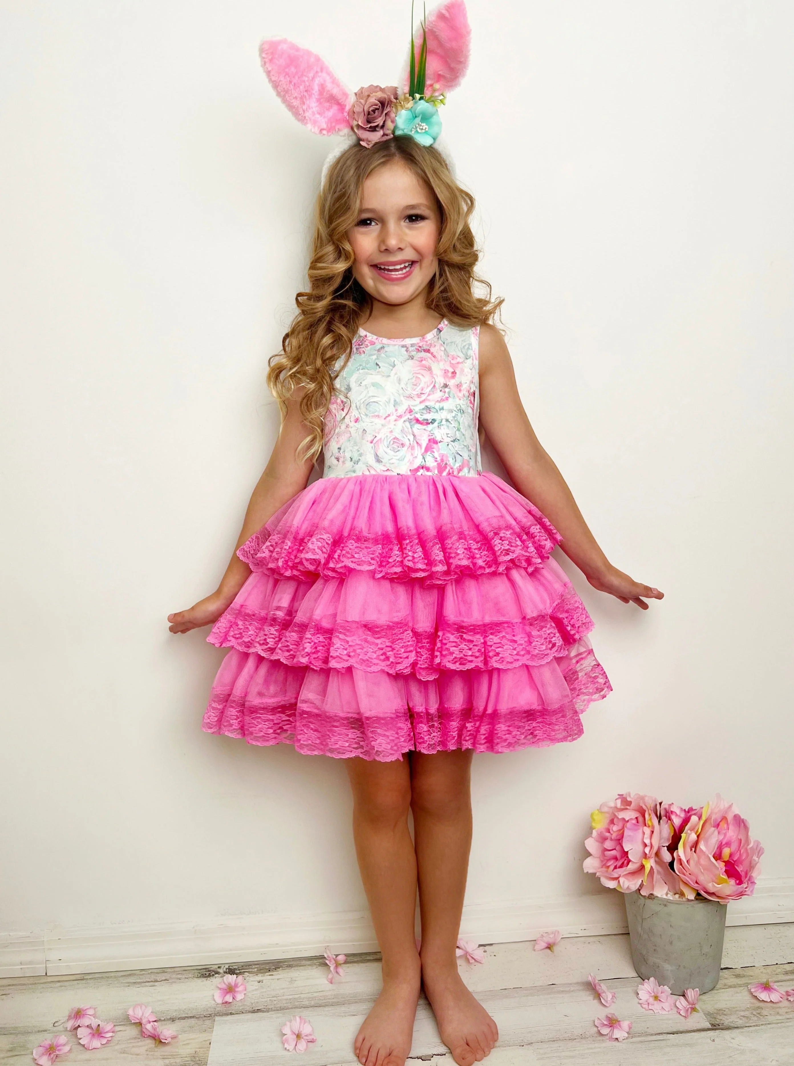 Lovely Spring Days Lace Tiered Tutu Dress - Image 2