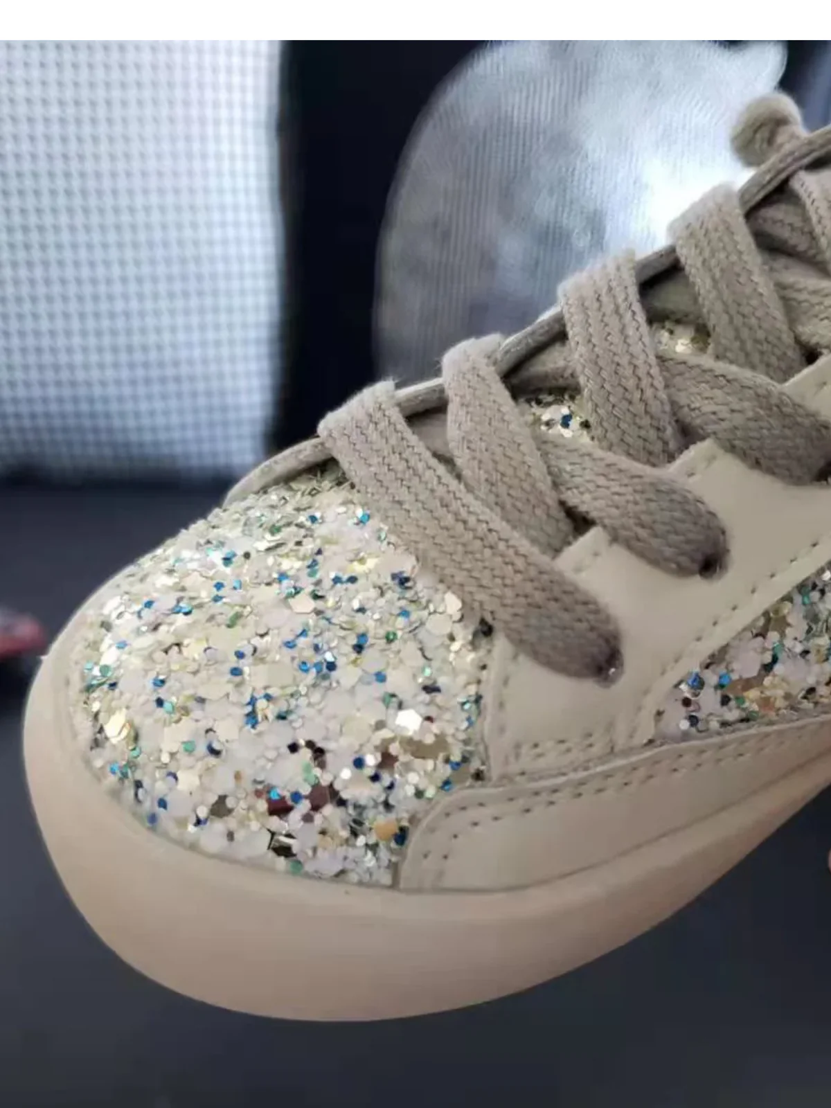 Let's Go Glam Glitter Sneakers By Liv and Mia - Image 3