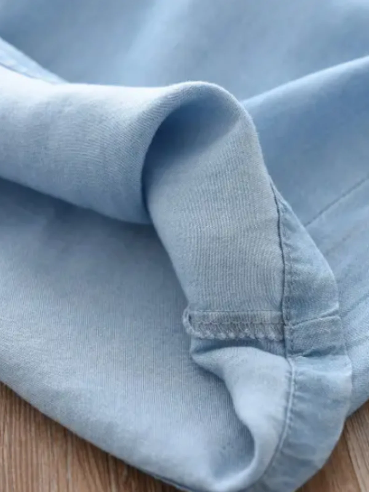 Making Trends Wide Leg Chambray Pants - Image 6