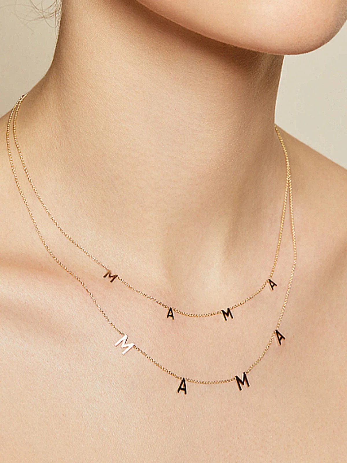 "MAMA" Charm Necklace - Image 4