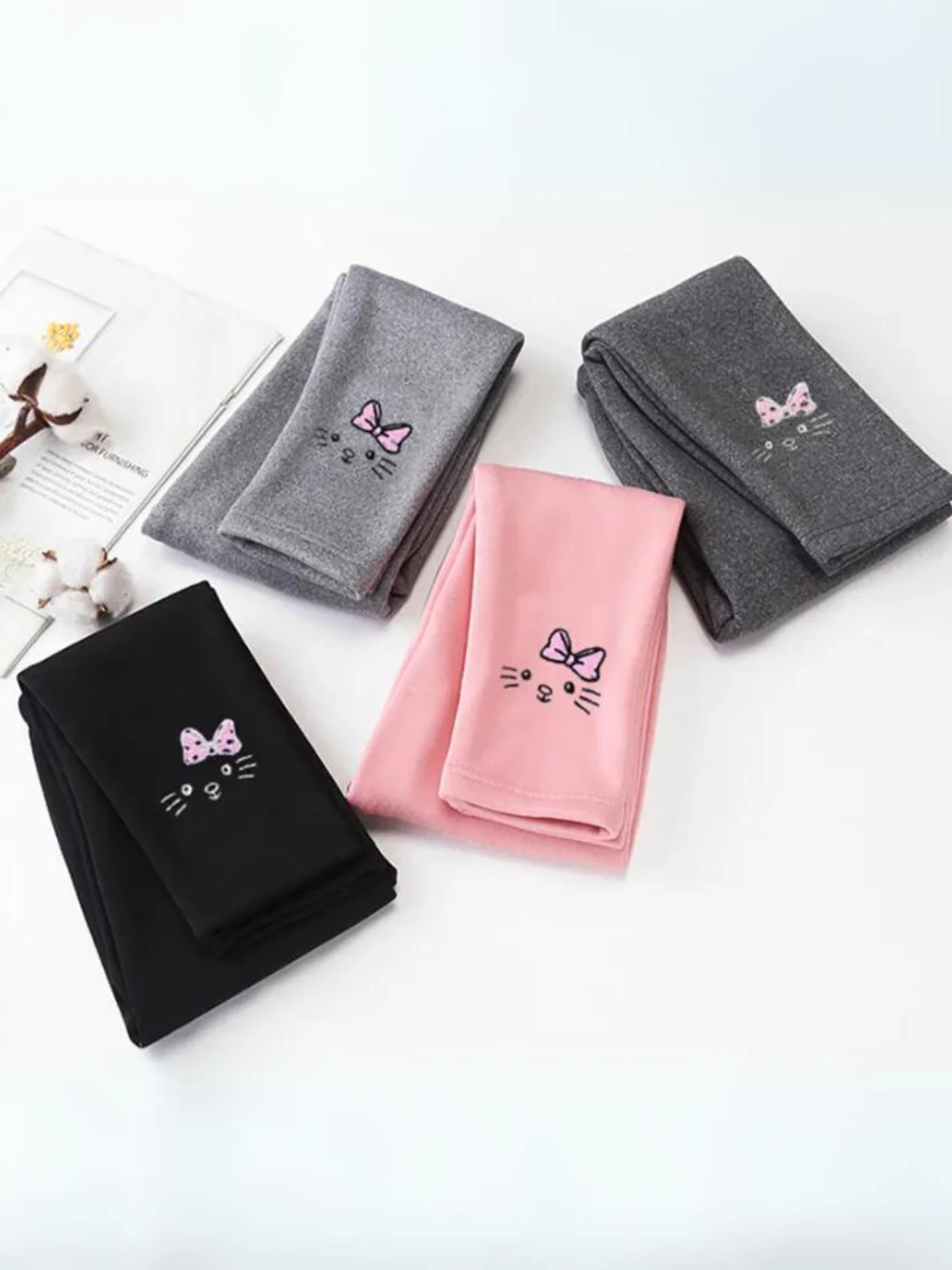 Meow Magic Fleece-Lined Leggings - Image 2