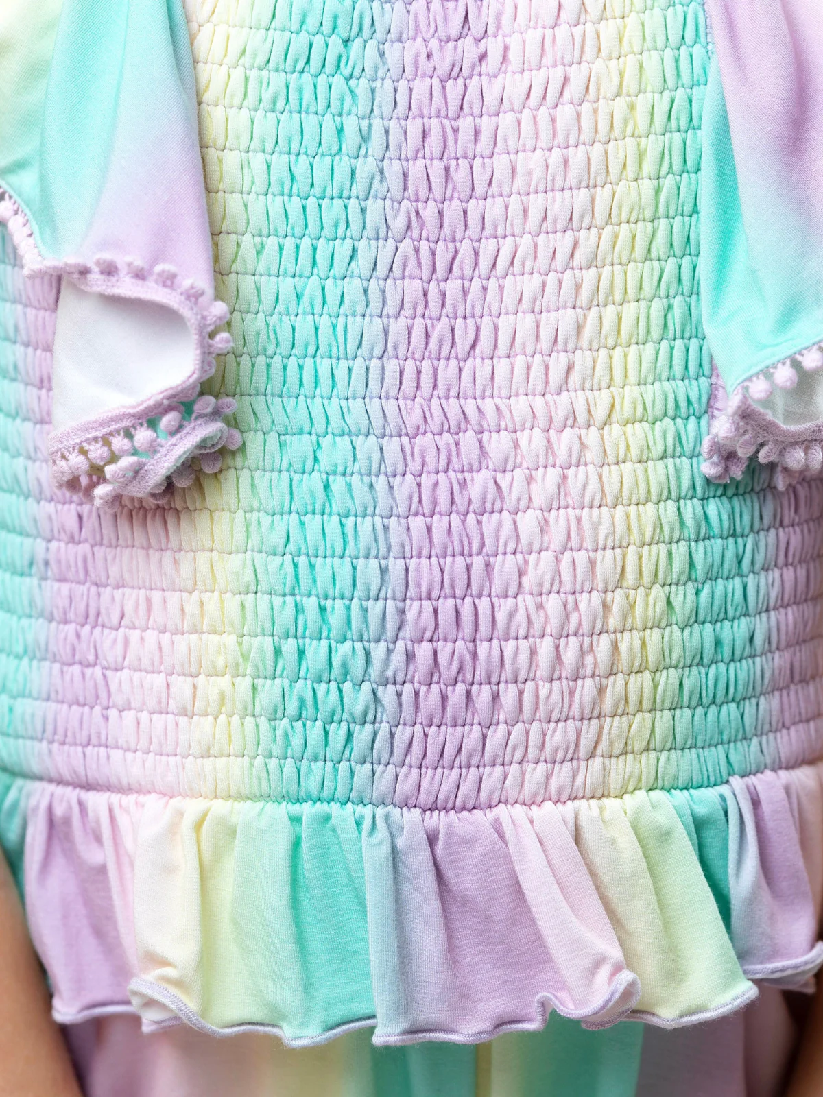 Mermaid Breeze Pastel Cotton Romper - Image 3