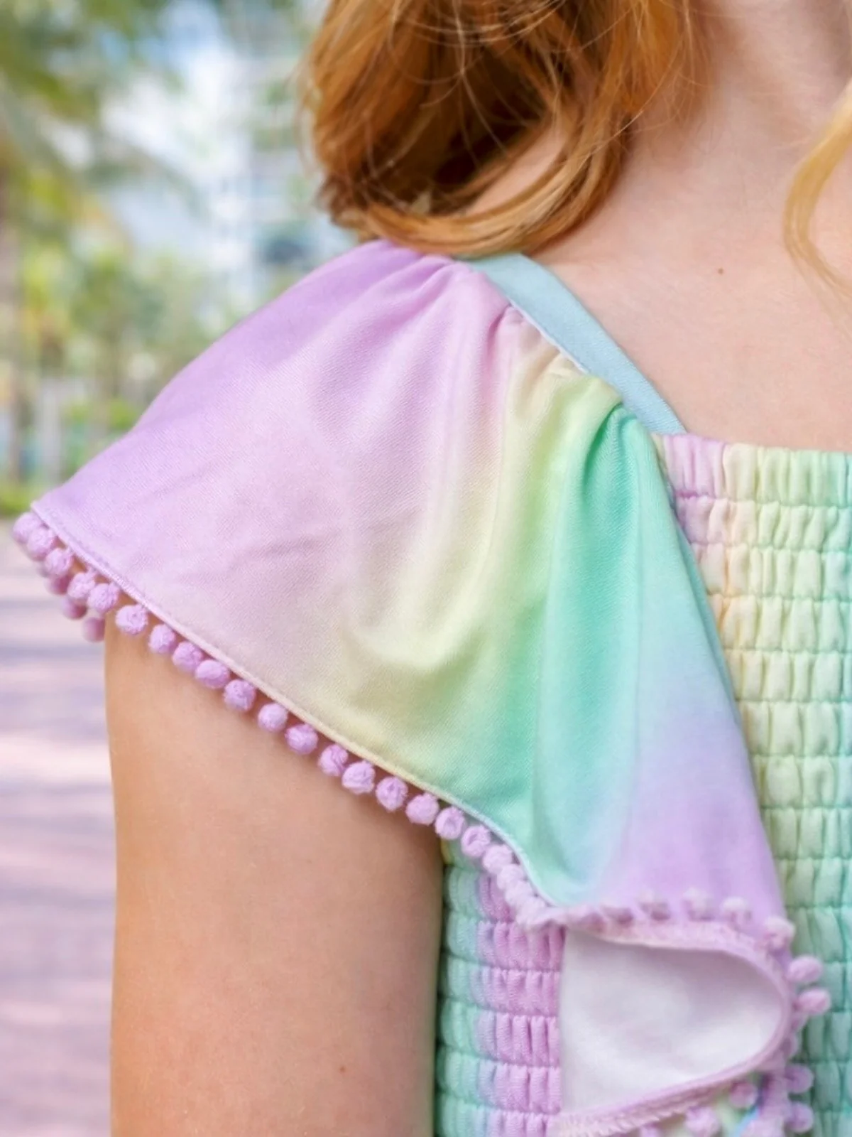 Mermaid Breeze Pastel Cotton Romper - Image 5