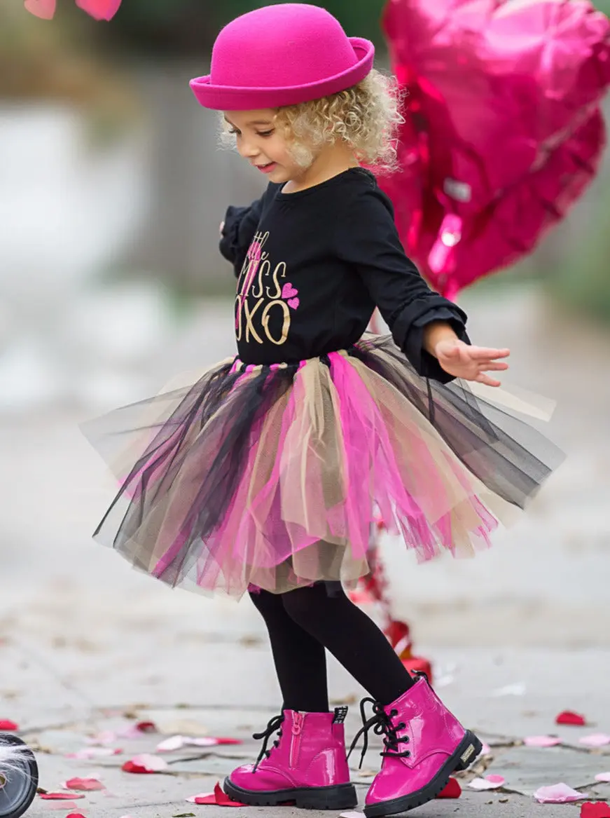 Little Miss XOXO Tutu Skirt Set - Image 2