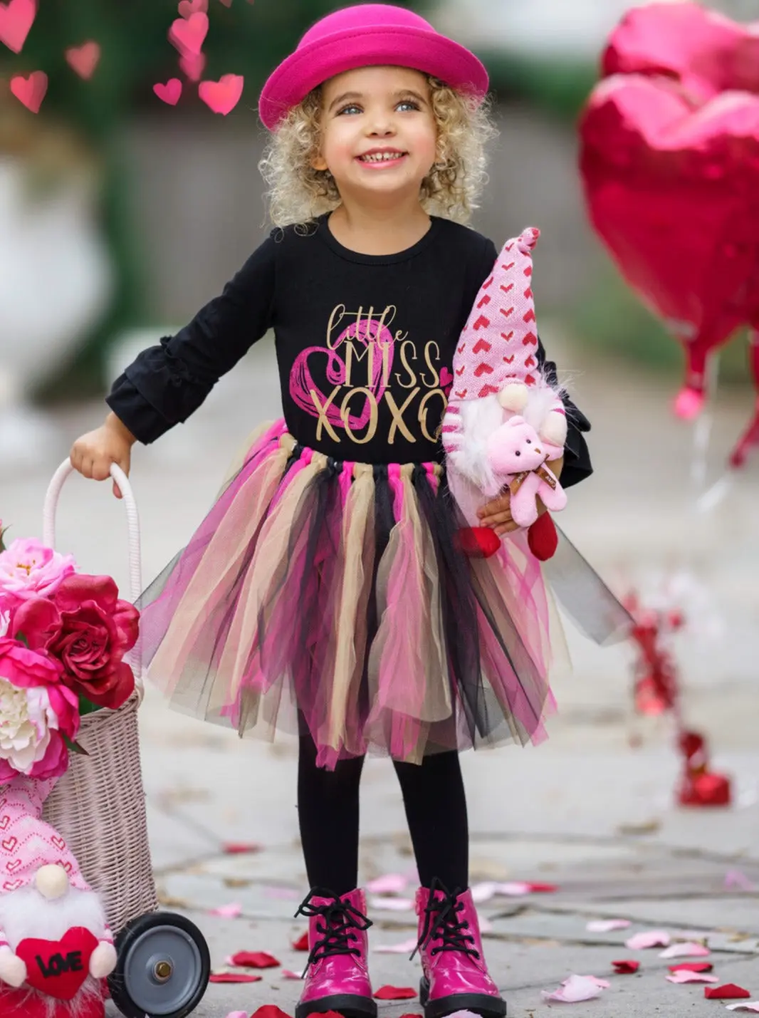Little Miss XOXO Tutu Skirt Set - Image 3