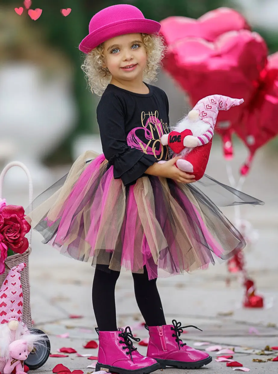 Little Miss XOXO Tutu Skirt Set - Image 5
