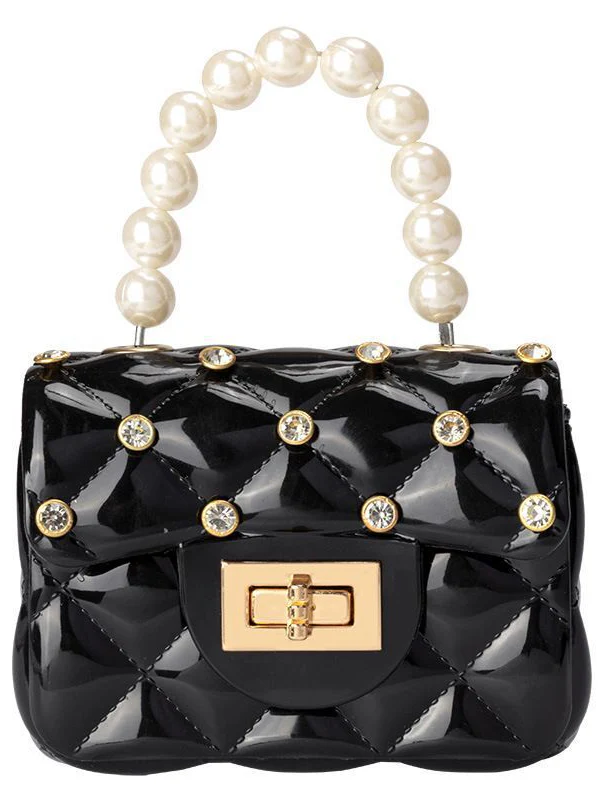 Mini Jelly Rhinestone Crossbody Purse - Image 2