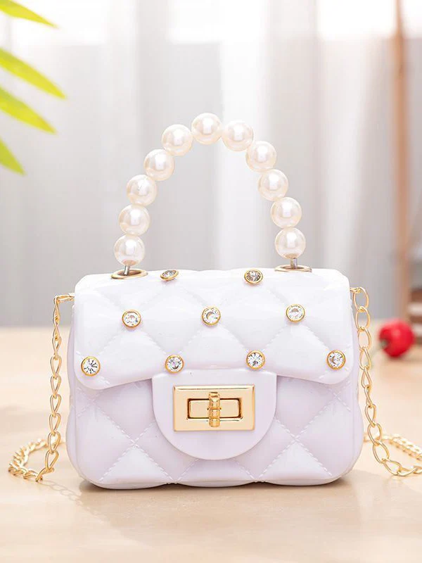 Mini Jelly Rhinestone Crossbody Purse - Image 6