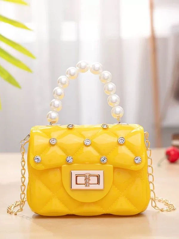 Mini Jelly Rhinestone Crossbody Purse - Image 7