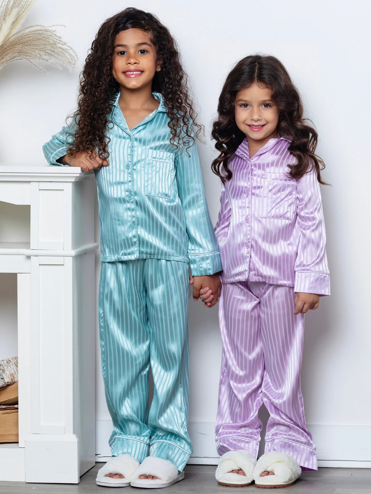 Mint to Dream Satin Stripe Pajama Set - Image 5