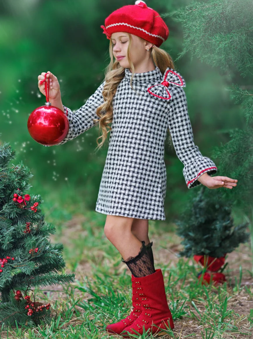 Attention Please Plaid Mitzi Turtleneck Dress - Image 4