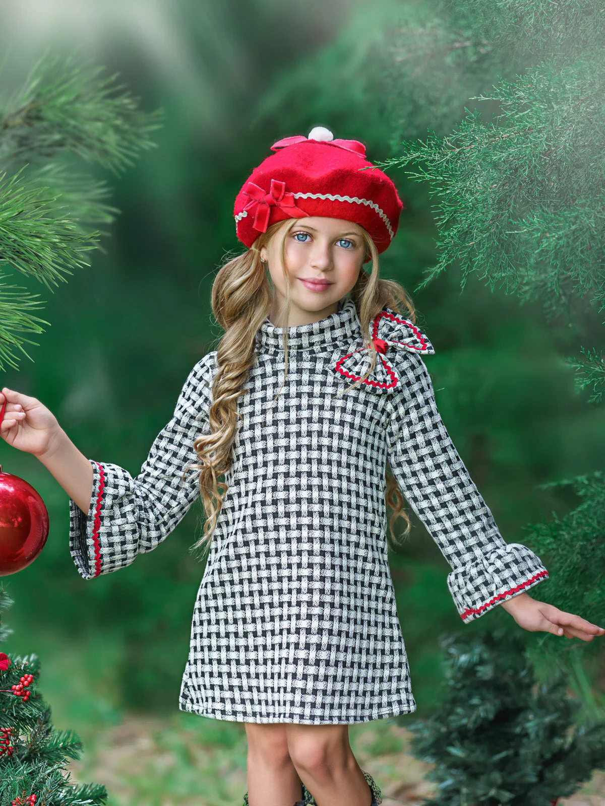 Attention Please Plaid Mitzi Turtleneck Dress - Image 5