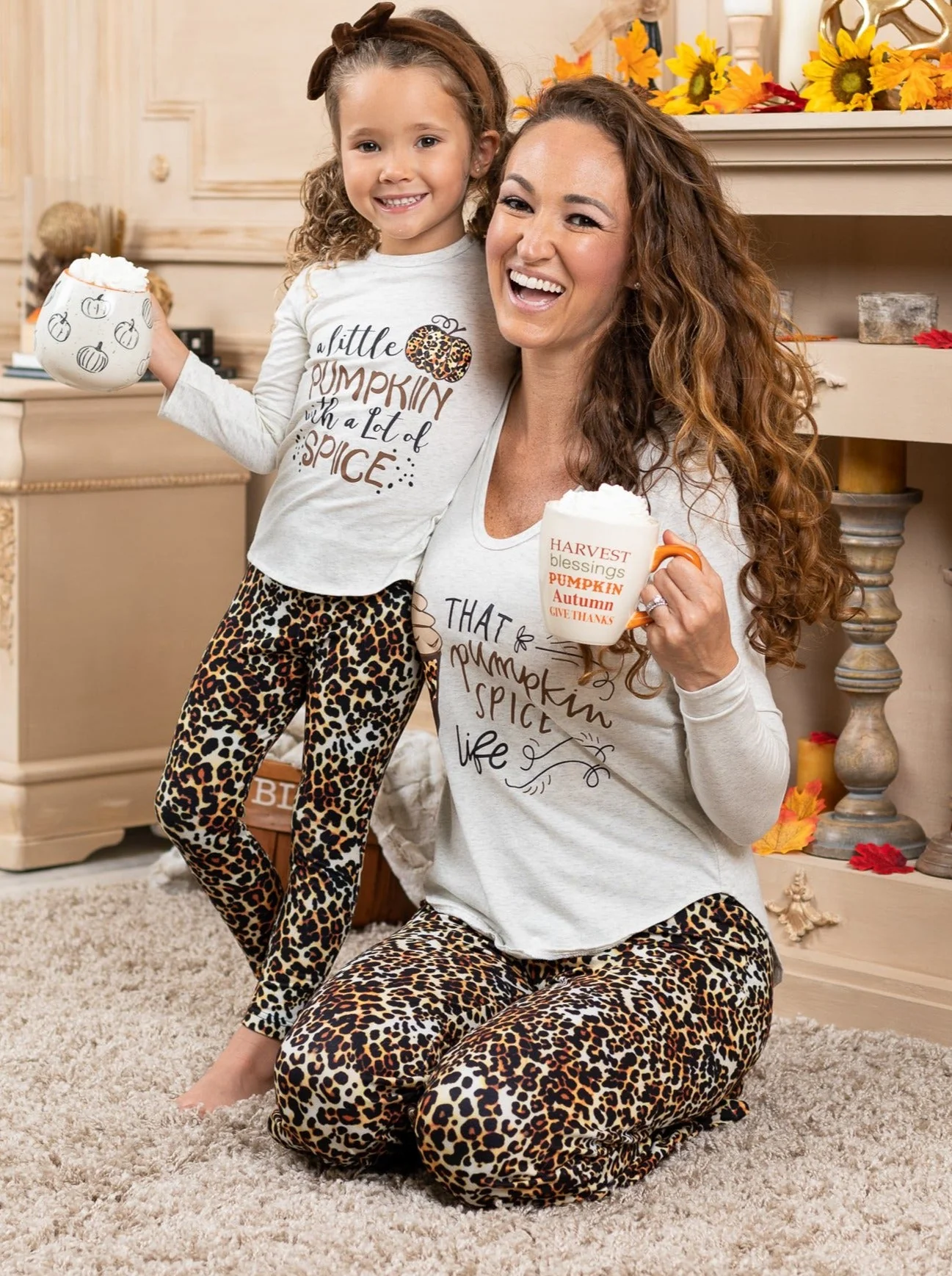 Women's Pumpkin Spice Life Pajama Set - Image 4