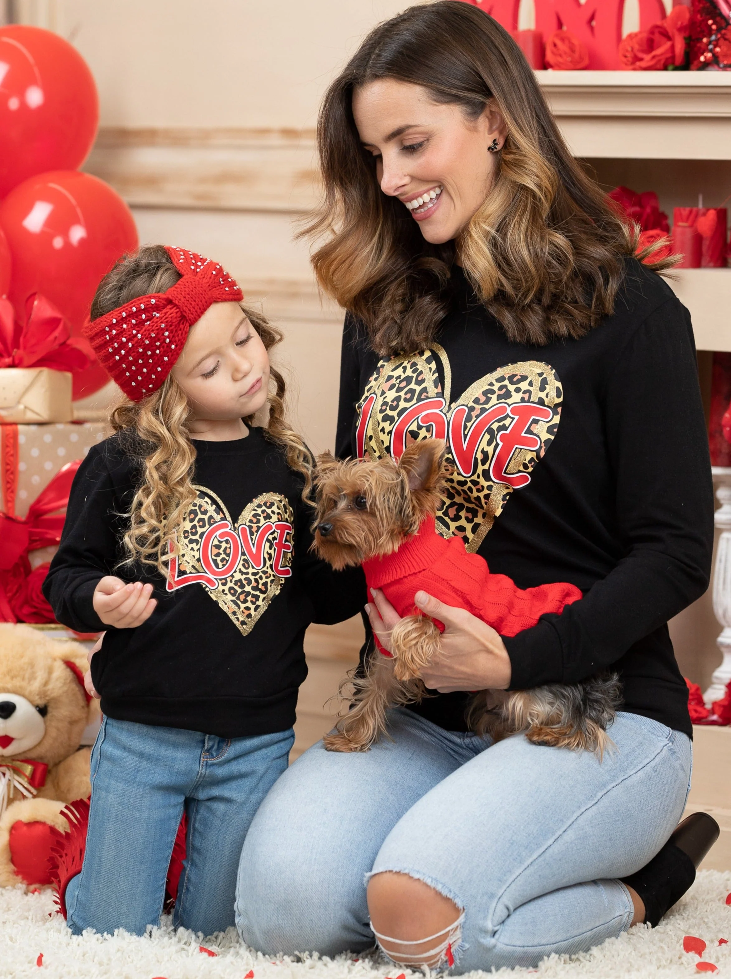 Mommy and Me Roaring Love Long Sleeve Top - Image 3