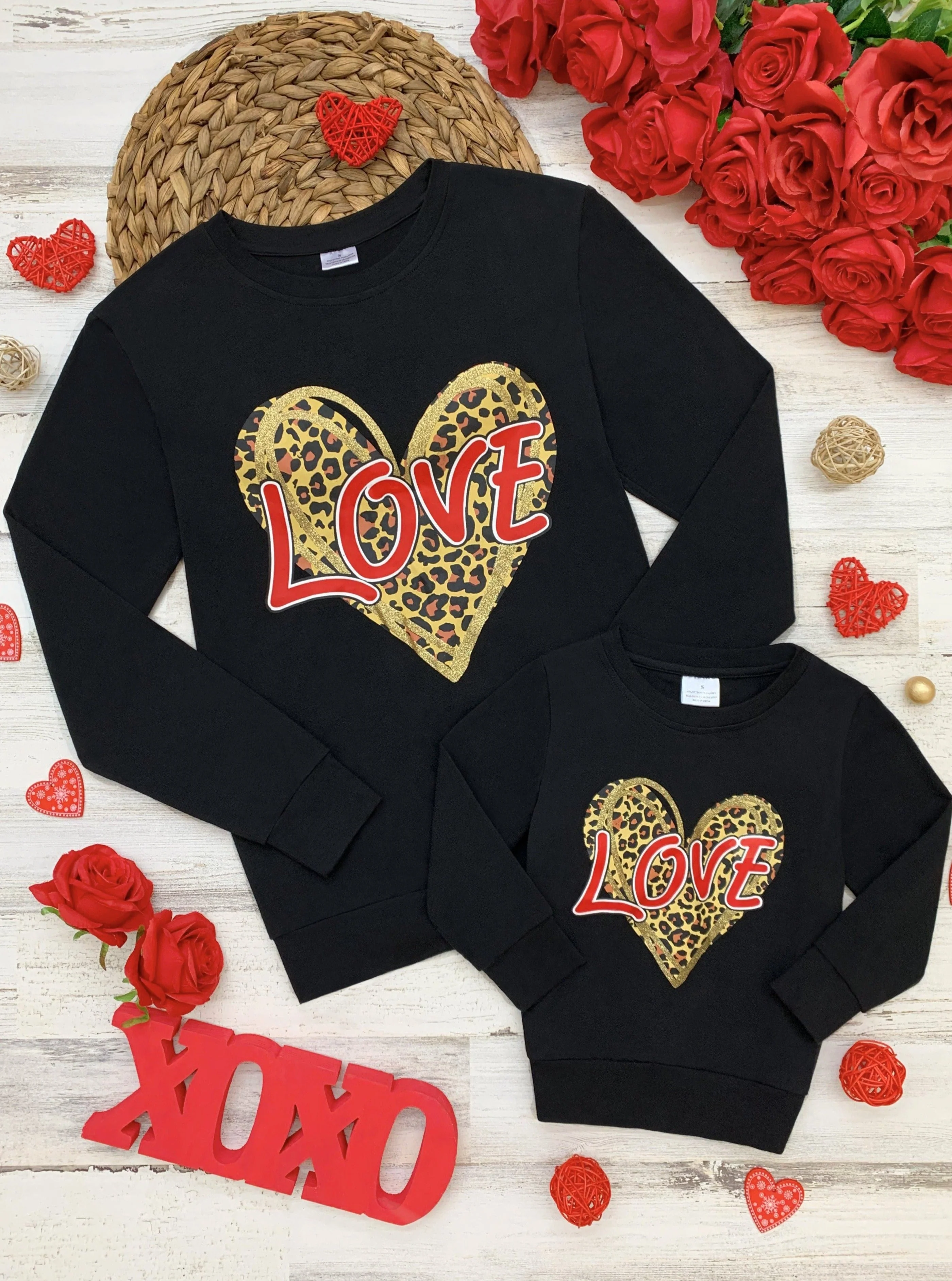Mommy and Me Roaring Love Long Sleeve Top - Image 5
