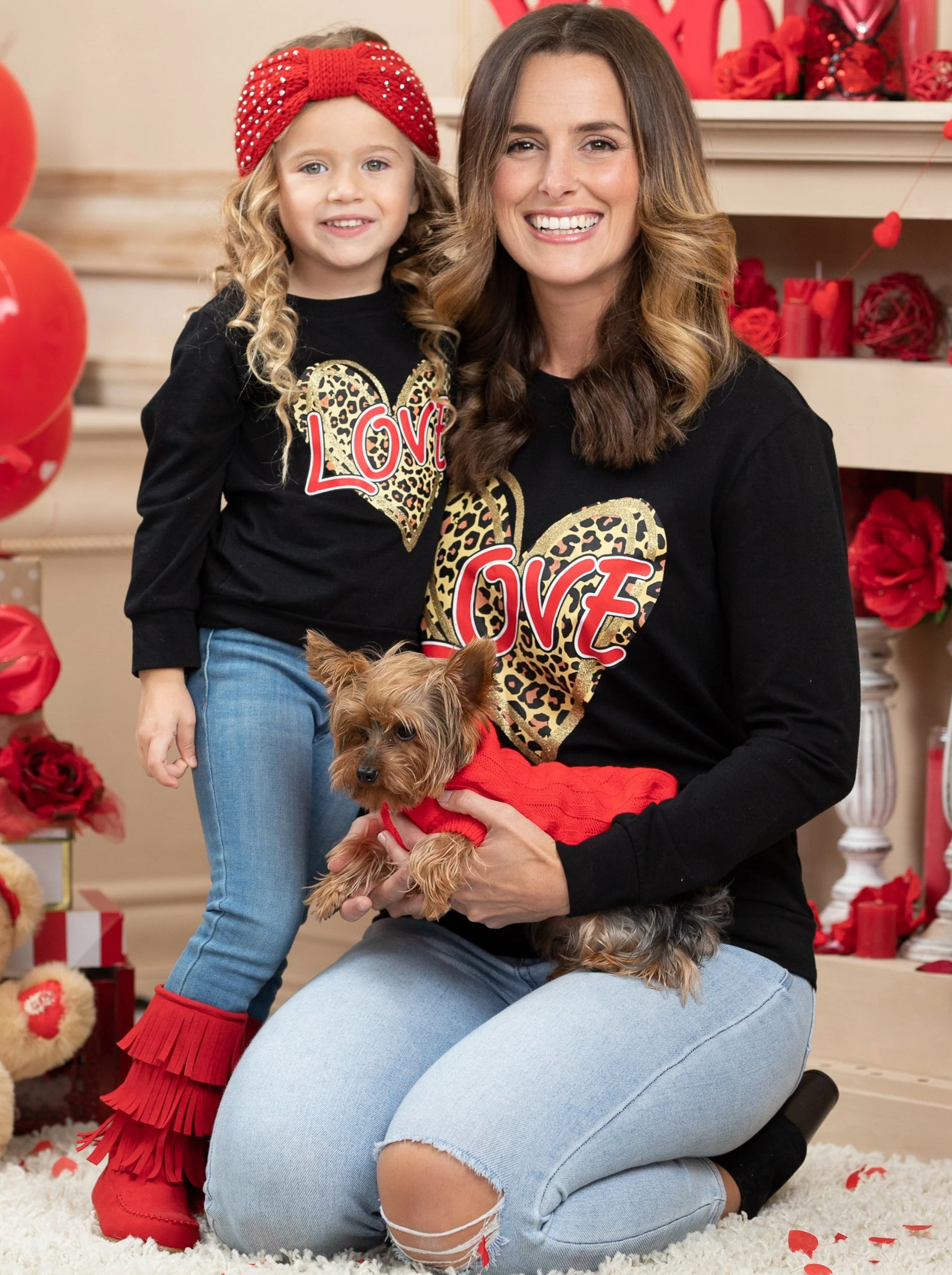 Mommy and Me Roaring Love Long Sleeve Top - Image 6