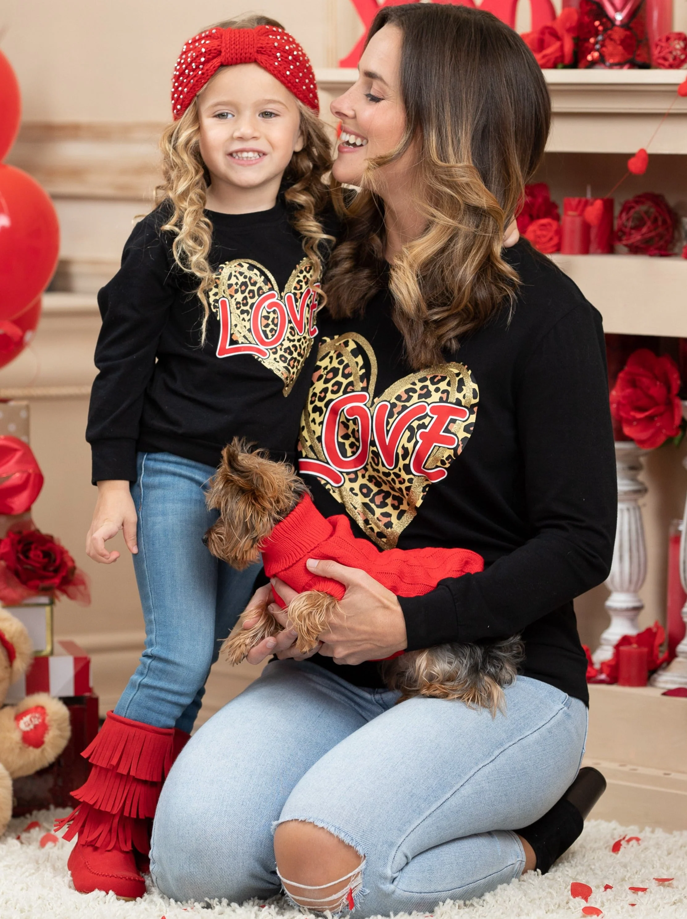 Mommy and Me Roaring Love Long Sleeve Top - Image 8