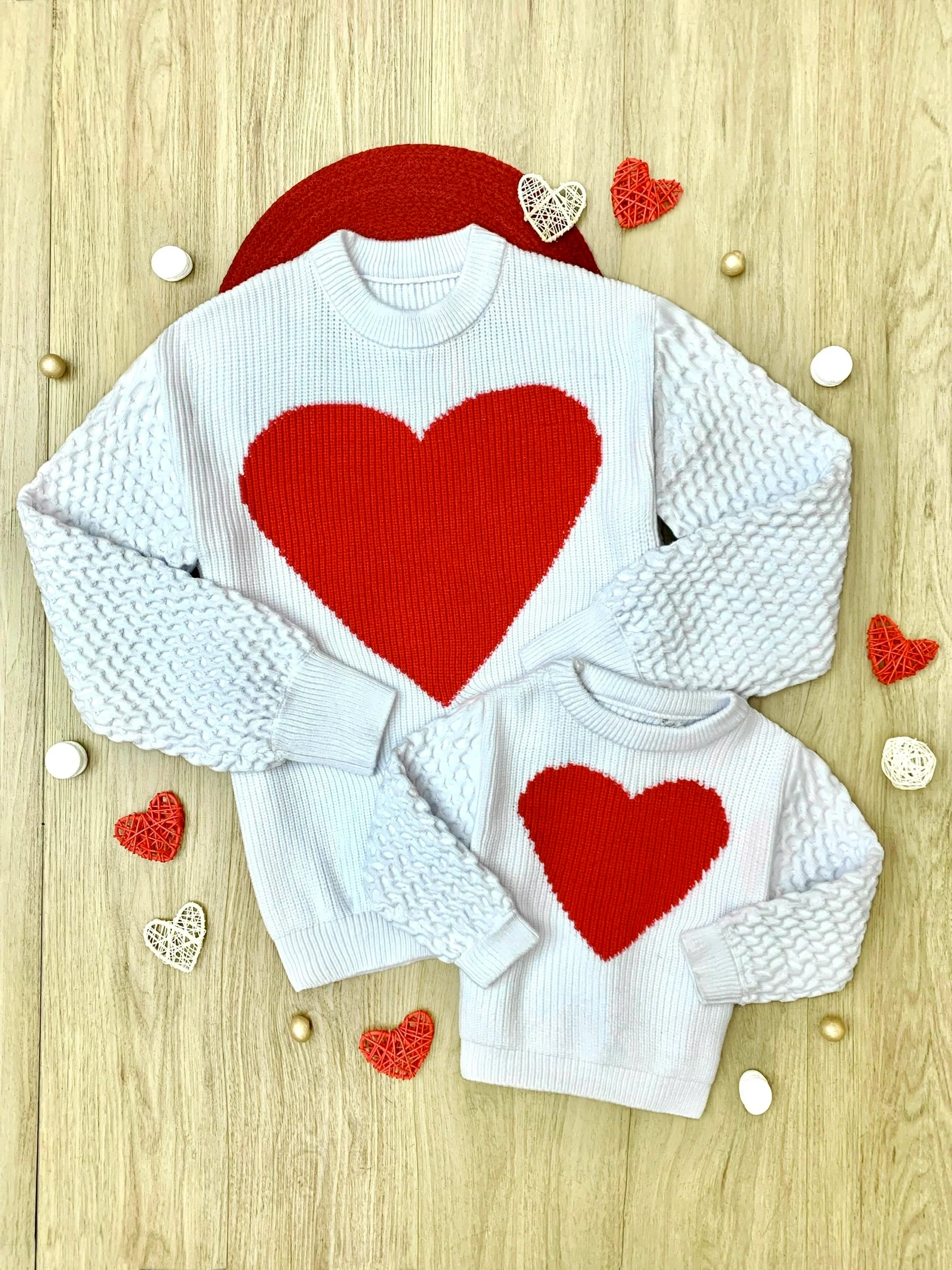 Mommy and Me All My Love Heart Sweater - Image 2