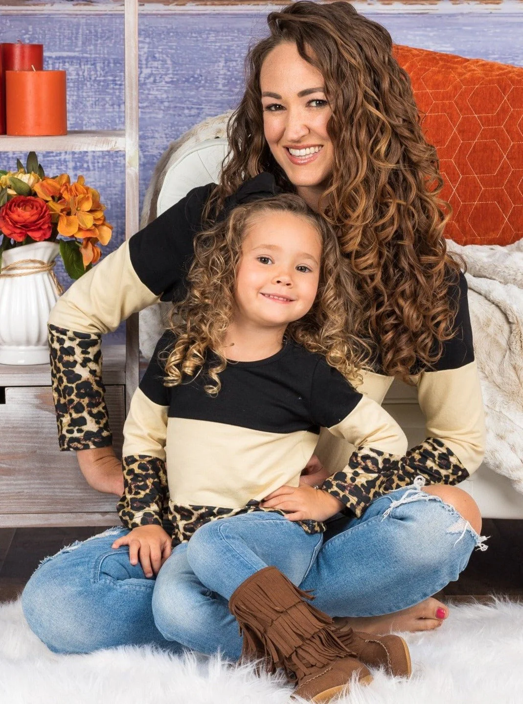 Mommy and Me Queen and Cub Colorblock Top - Image 3