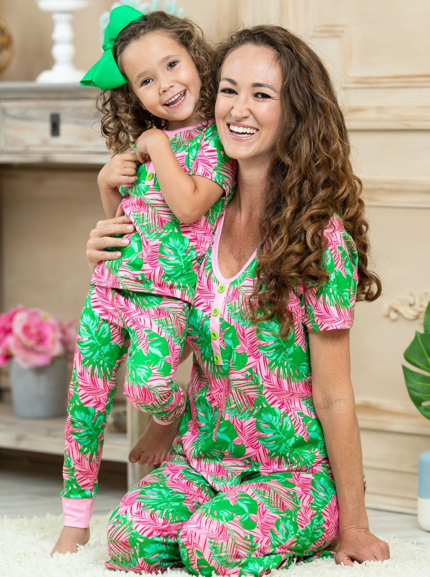 Mommy and Me Bahama Breeze Pajama Set - Image 2