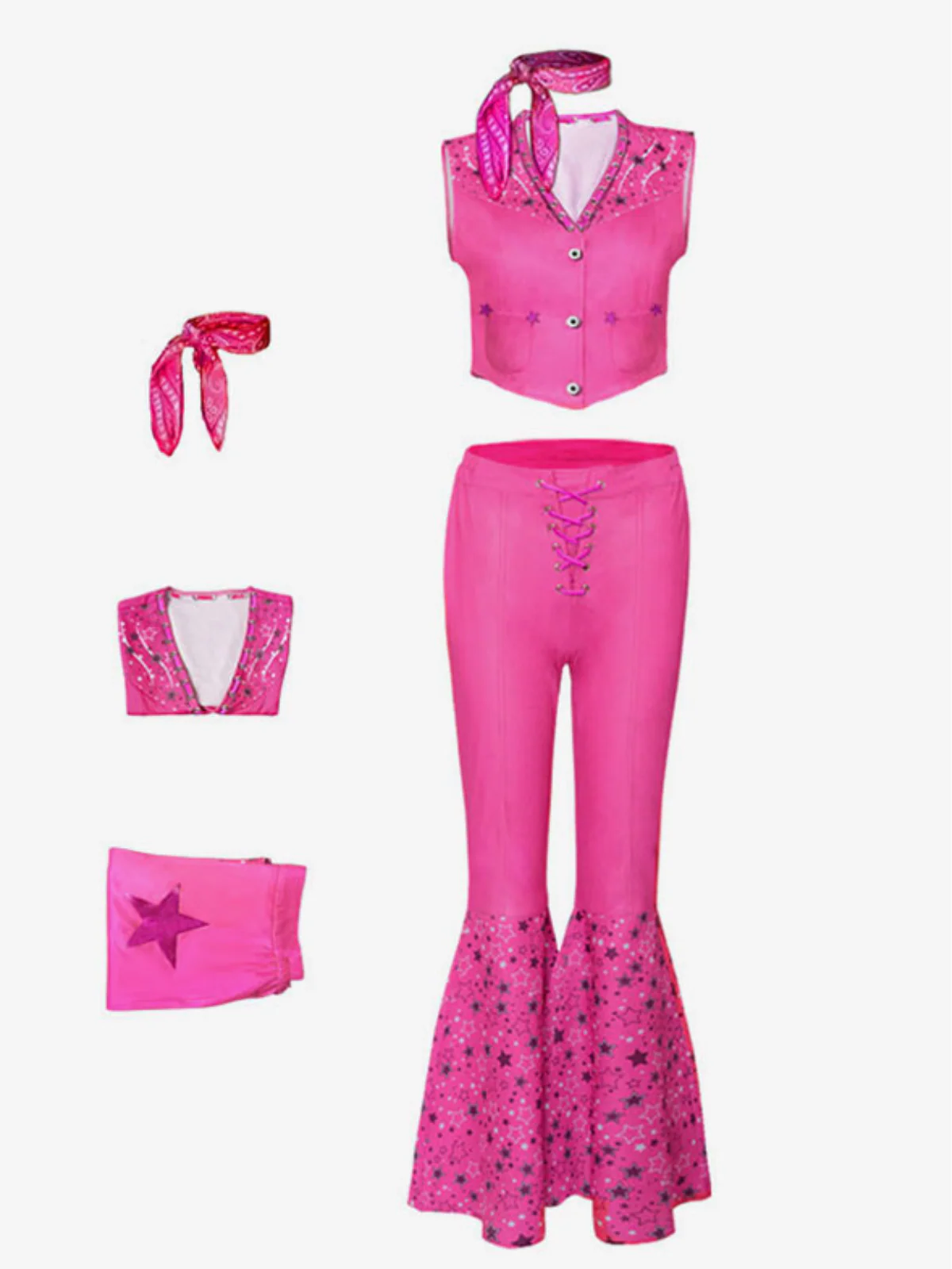Mommy and Me Barbiecore Western 3-Piece Costume Set - Image 12