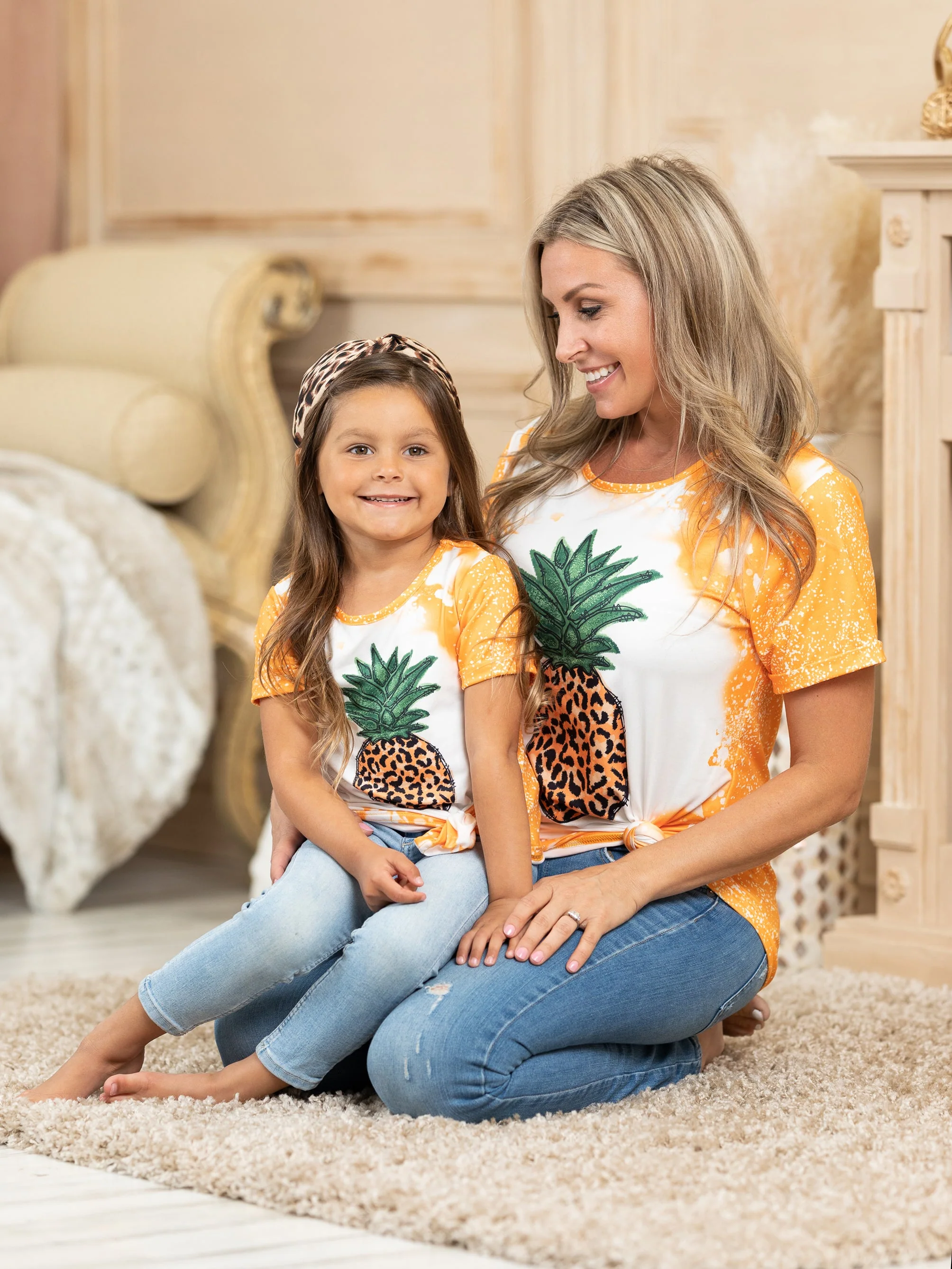 Mommy and Me Wild Crown Pineapple Top - Image 5
