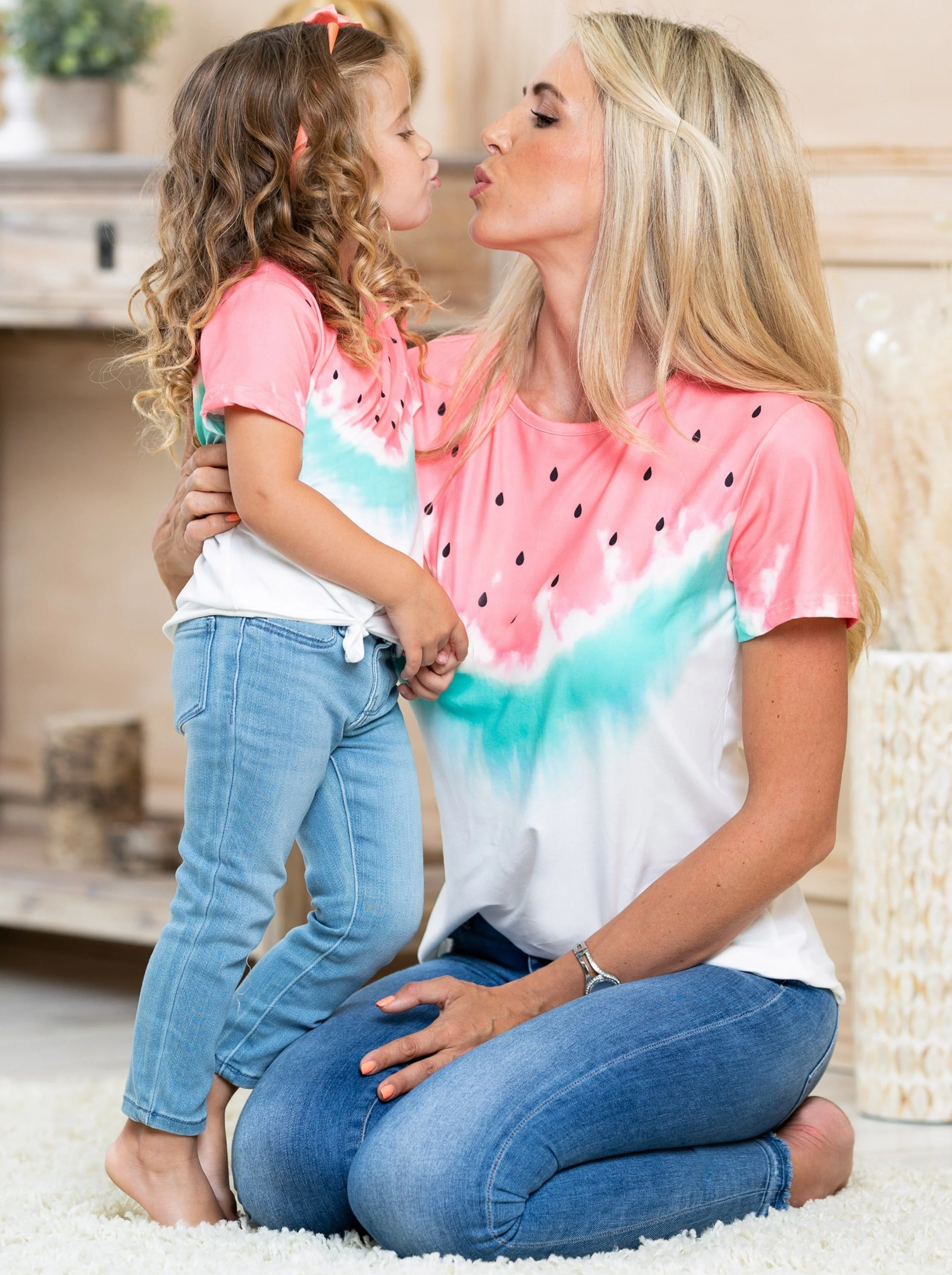Mommy and Me Be Like a Watermelon Top - Image 3